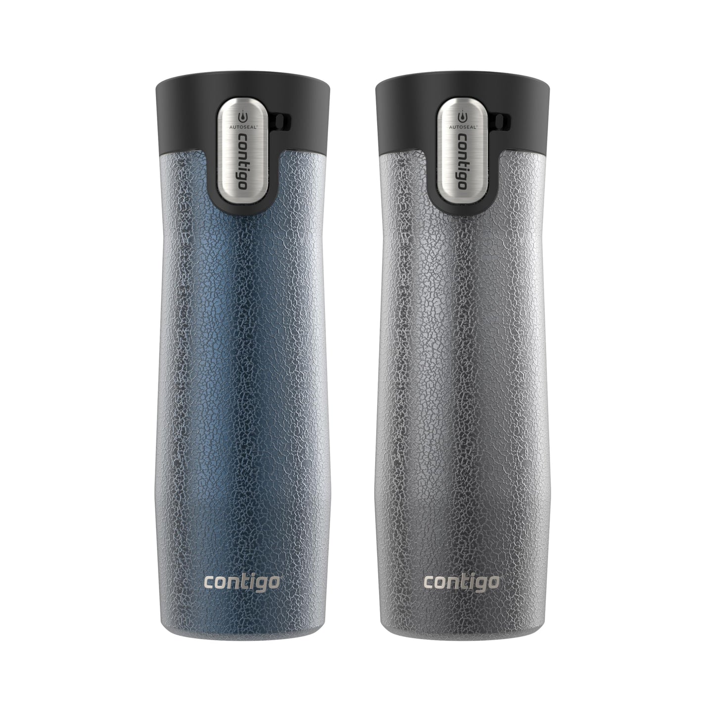 Contigo West Loop Stainless Steel Travel Mug with AUTOSEAL Lid, 16oz., Stainless Steel/Black
