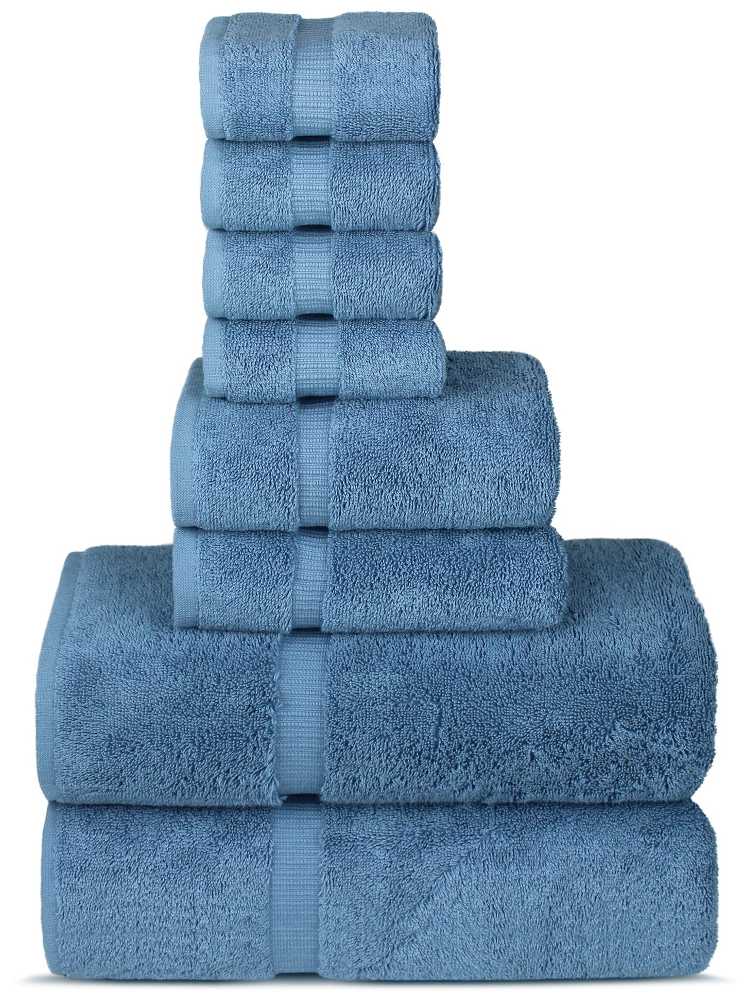 Chakir Turkish Linens | Hotel & Spa Quality 100% Cotton Premium Turkish Towels | Soft & Absorbent (4-Piece Bath Towels, Dark Gray)