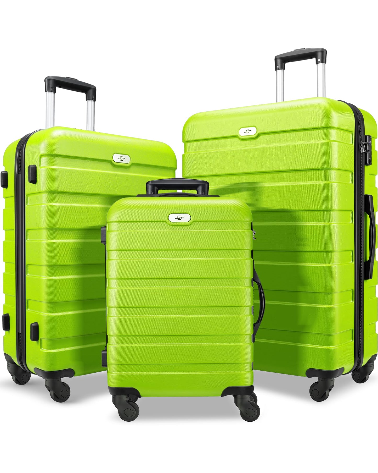 Suitour Luggage 4 Piece Sets,Hardshell Lightweight Suitcase with Spinner Wheels TSA Lock (16"/20"/24"/28")