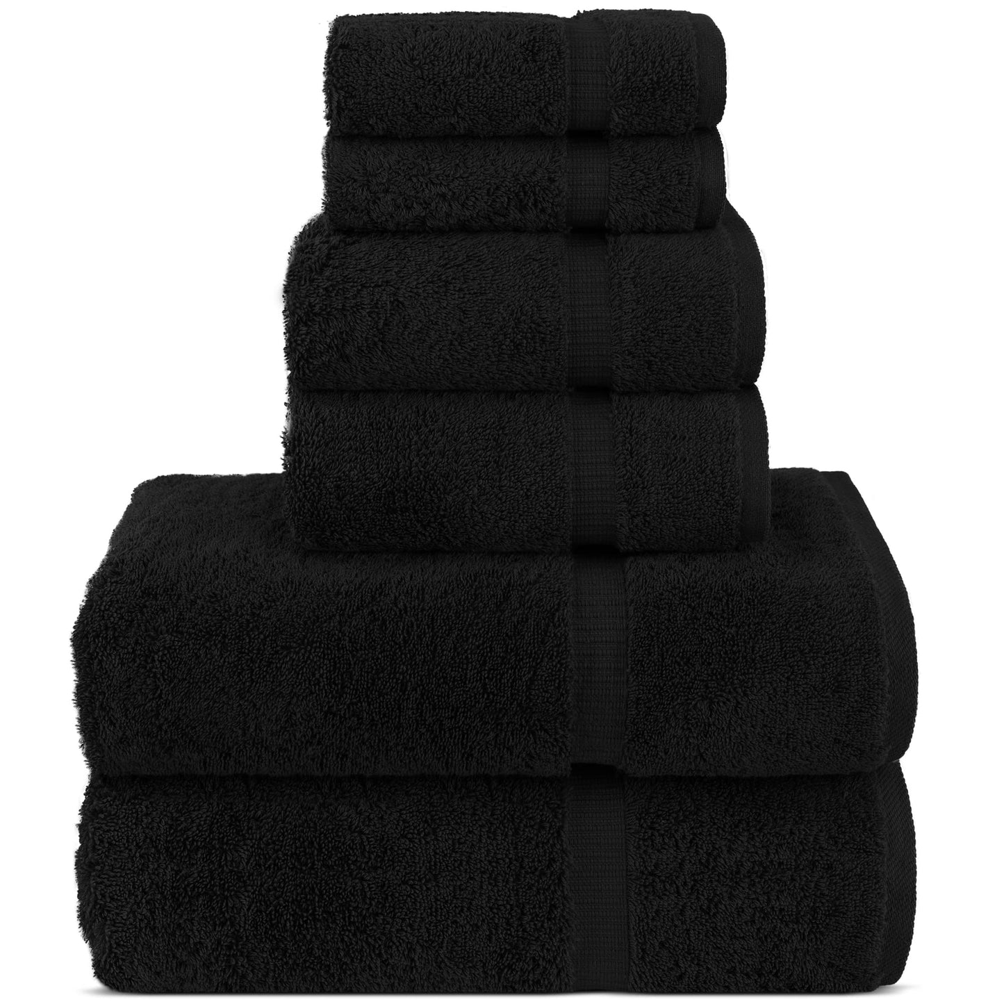 Chakir Turkish Linens | Hotel & Spa Quality 100% Cotton Premium Turkish Towels | Soft & Absorbent (4-Piece Bath Towels, Dark Gray)