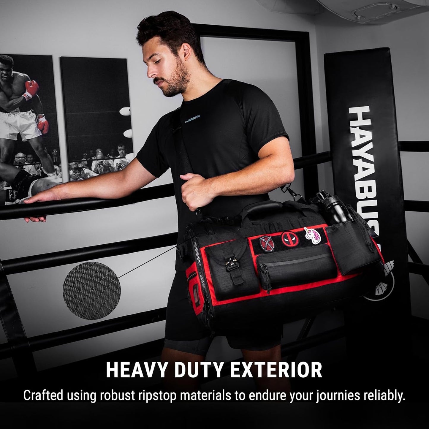 Hayabusa Marvel Hero Elite Deadpool Gym Bag Officially Licensed - 50 Liters