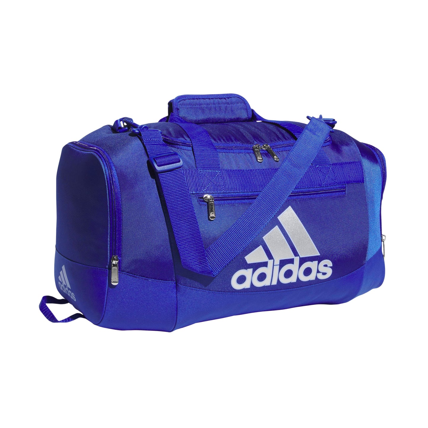 adidas Unisex Defender 4.0 Gym Duffel Bag for Men and Women, Black/White, Small (38L)