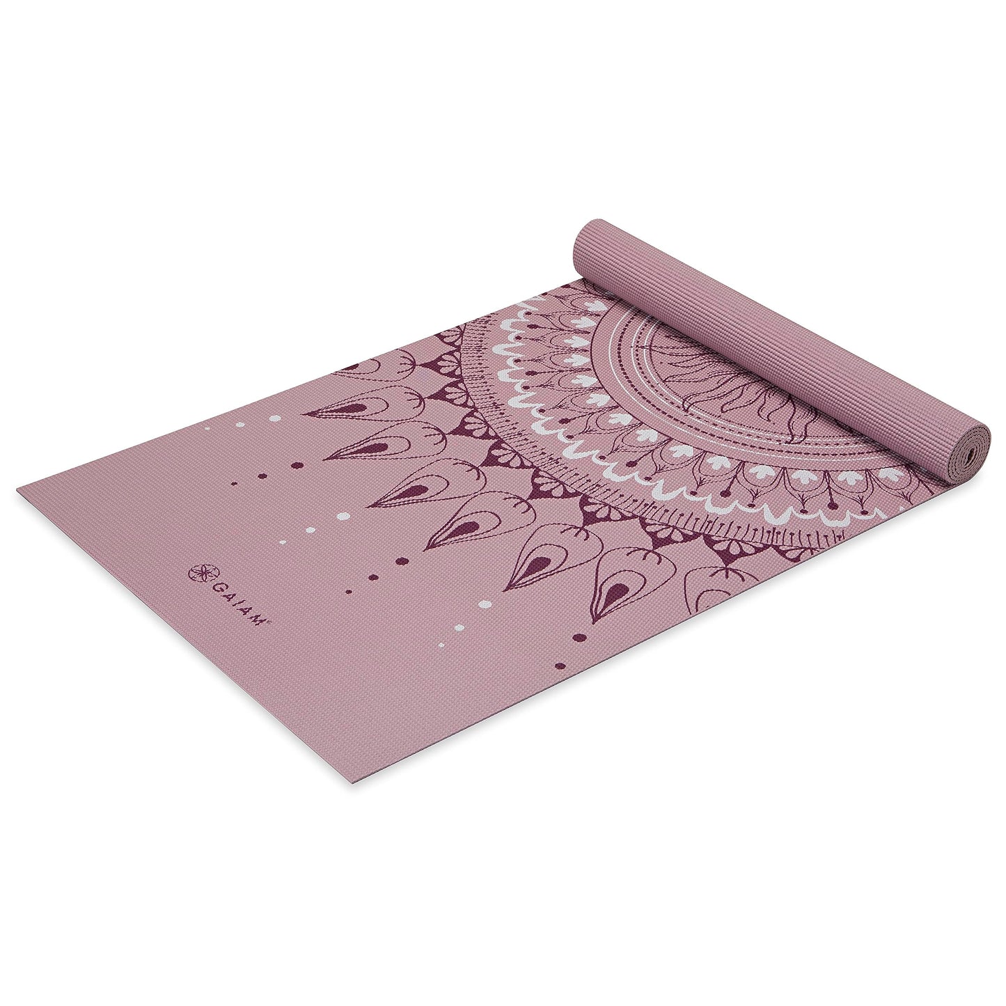 Gaiam Print Yoga Mat, Non Slip Exercise & Fitness Mat for All Types of Yoga, Pilates & Floor Exercises