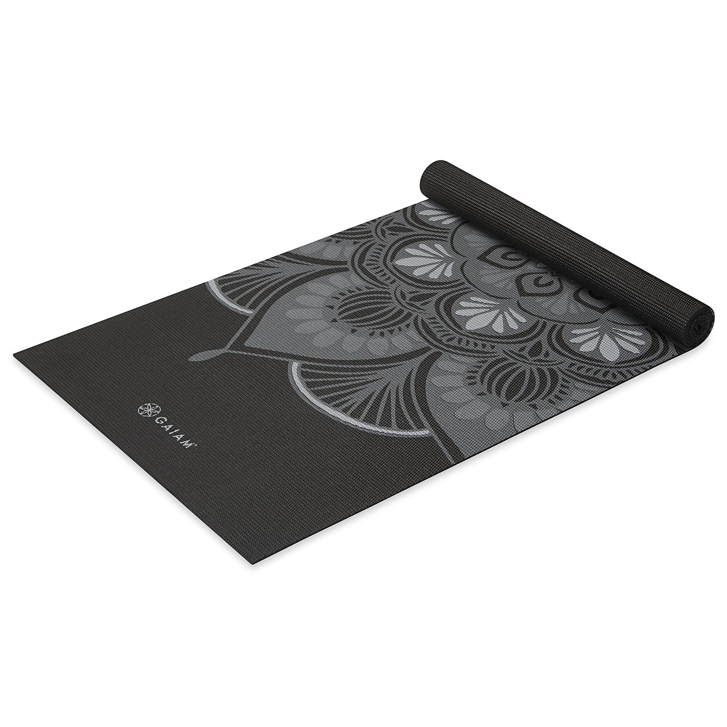 Gaiam Print Yoga Mat, Non Slip Exercise & Fitness Mat for All Types of Yoga, Pilates & Floor Exercises
