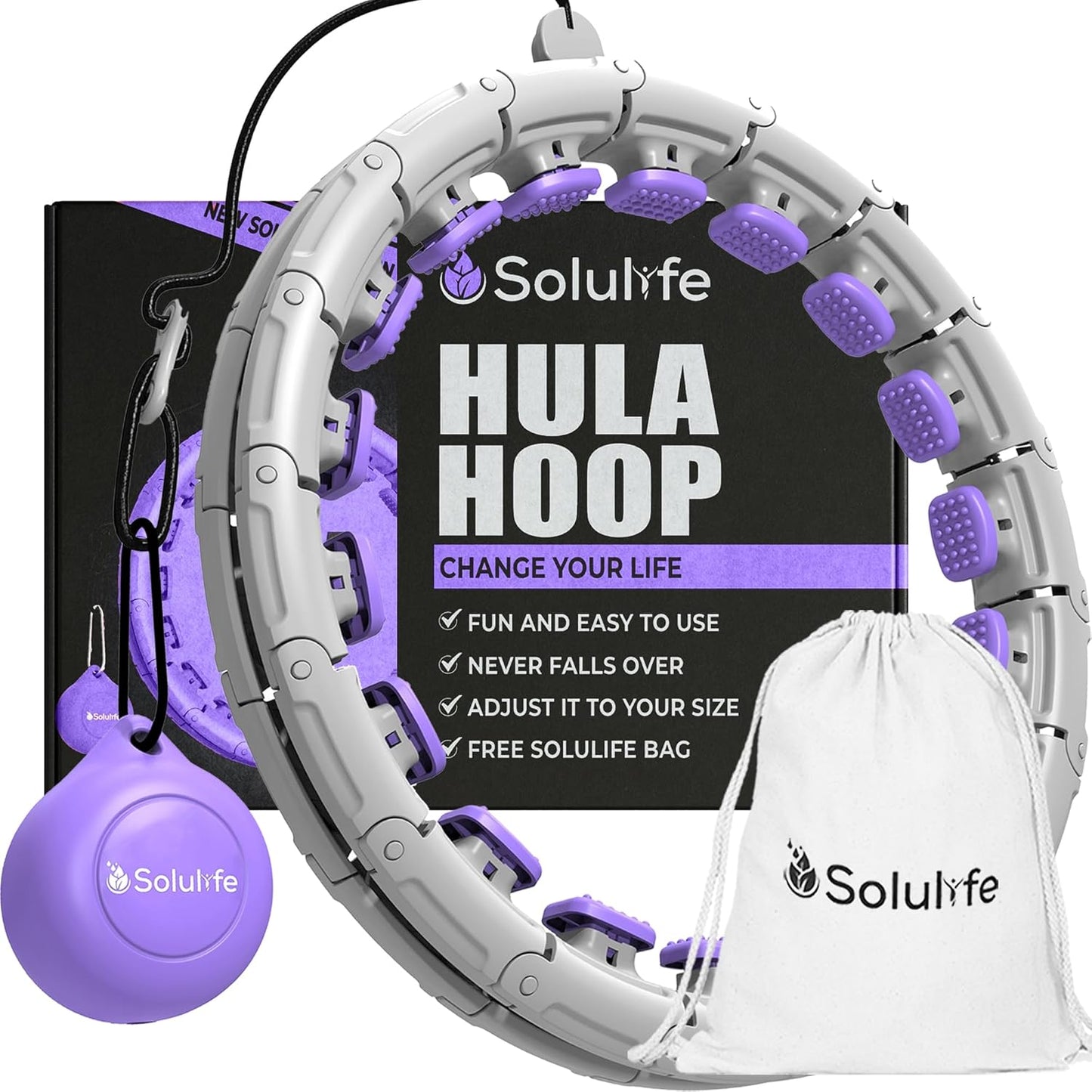 Experience Fitness Excellence with Our Infinity Hoop Plus Size – Weighted Hula Hoop for Weight Loss – Hula Hoop Exercise Ring with ABS and Quality Wheels – for All The Sizes and Levels