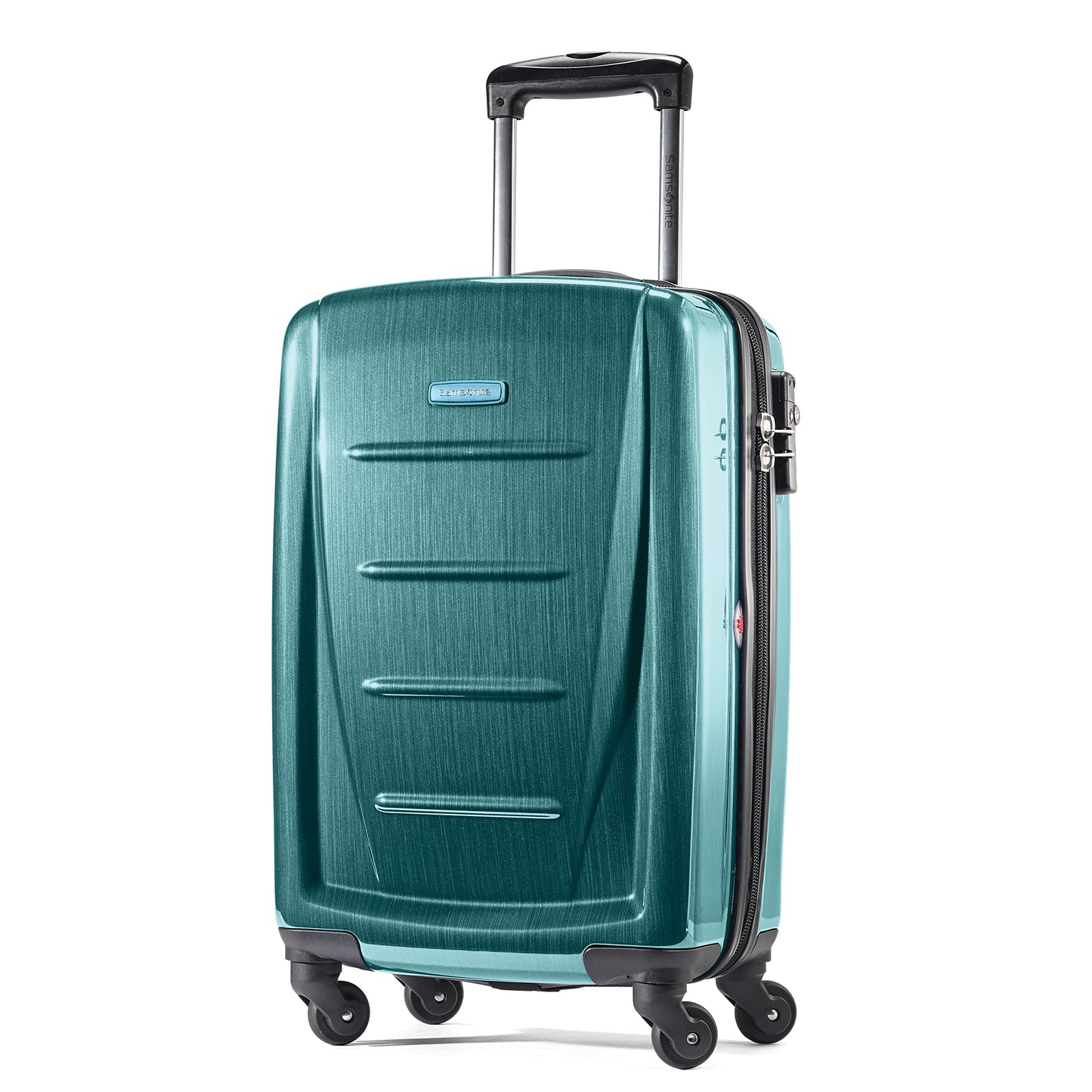 Samsonite Winfield 2 Hardside Expandable Luggage with Spinner Wheels, Burgundy, Checked-Medium 24-Inch