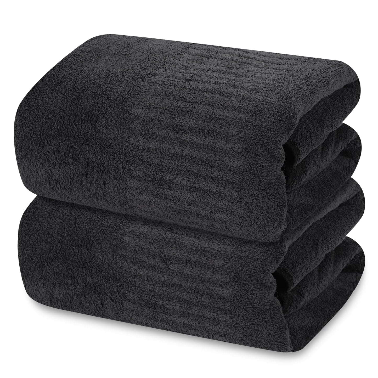 Bath Towels 4 Pack Large Bathroom Bamboo Viscose Towels 35” x 63” Plush Soft Bath Towel for Shower Extra Absorbent Jumbo Bath Sheet - Multipurpose Use as Sports, Travel, Fitness, Yoga (Purple)
