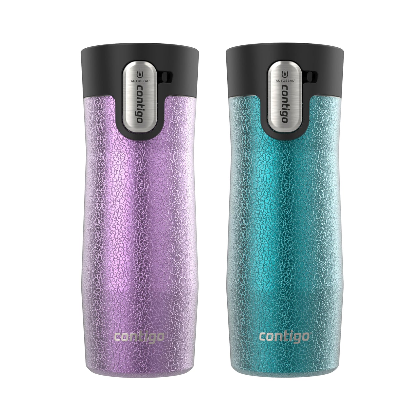Contigo West Loop Stainless Steel Travel Mug with AUTOSEAL Lid, 16oz., Stainless Steel/Black