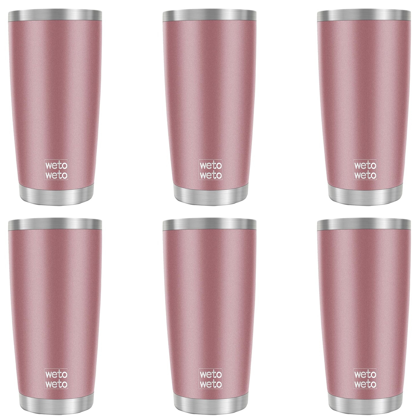 WETOWETO 20oz Tumbler, Stainless Steel Vacuum Insulated Coffee Travel Mug, Double Wall Powder Coated Insulated Coffee Mug Travel Mug with Lid Thermal Cup for Outdoor (Navy Blue, 1 Pack)