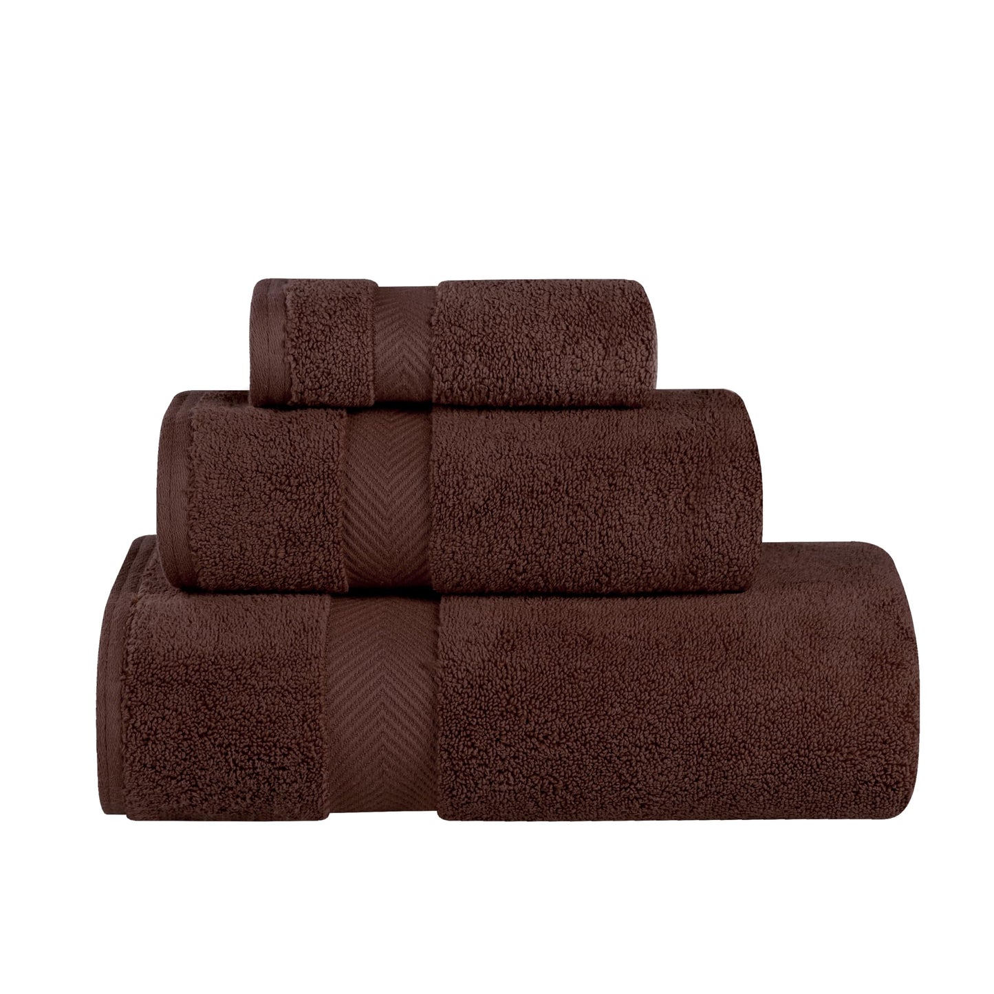 Superior Zero Twist 100% Cotton Bathroom Towels, Super Soft, Fluffy, and Absorbent, Premium Quality 6 Piece Towel Set with 2 Washcloths, 2 Hand Towels, and 2 Bath Towels, Coral