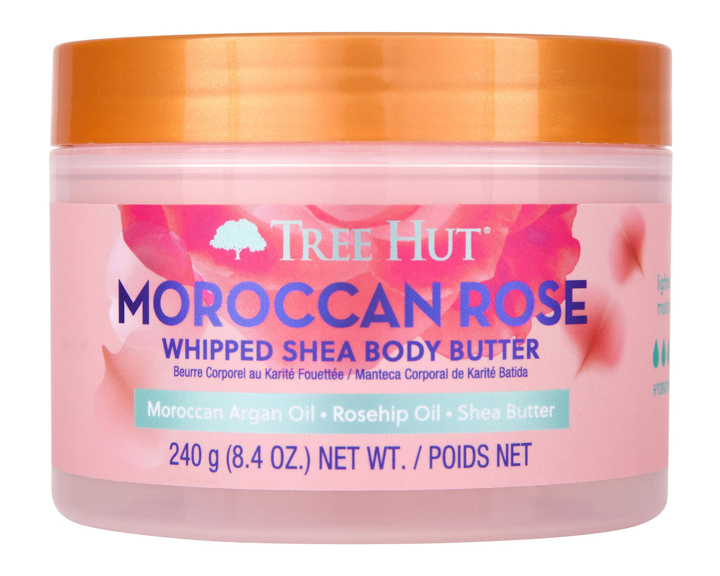 Tree Hut Watermelon Whipped Shea Body Butter, 8.4oz, Lightweight, Long-lasting, Hydrating Moisturizer with Natural Shea Butter for Nourishing Essential Body Care