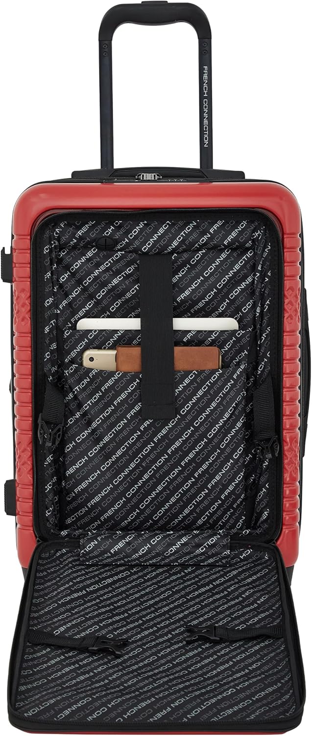 French Connection 5 Piece Mersai Luggage Travel Set, Cayenne