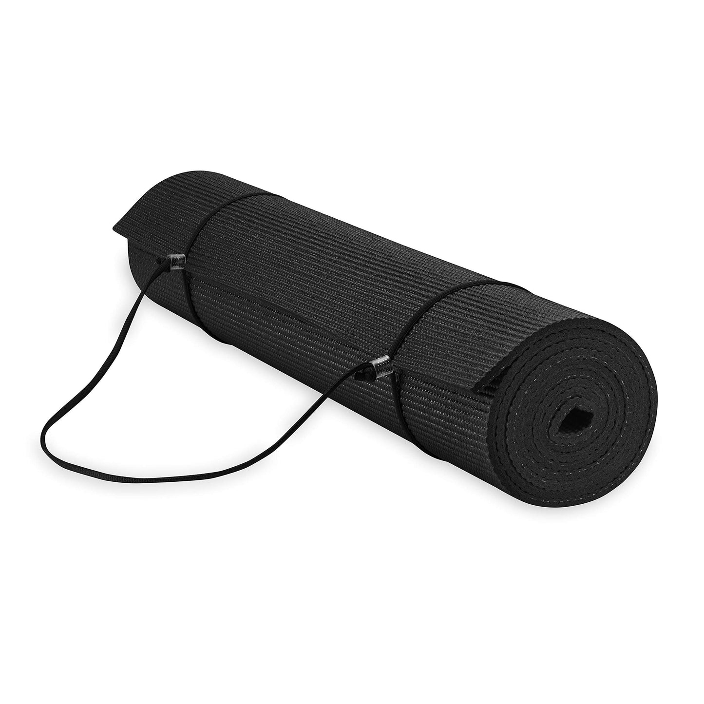 Gaiam Essentials Premium Yoga Mat with Yoga Mat Carrier Sling (72"L x 24"W x 1/4 Inch Thick)