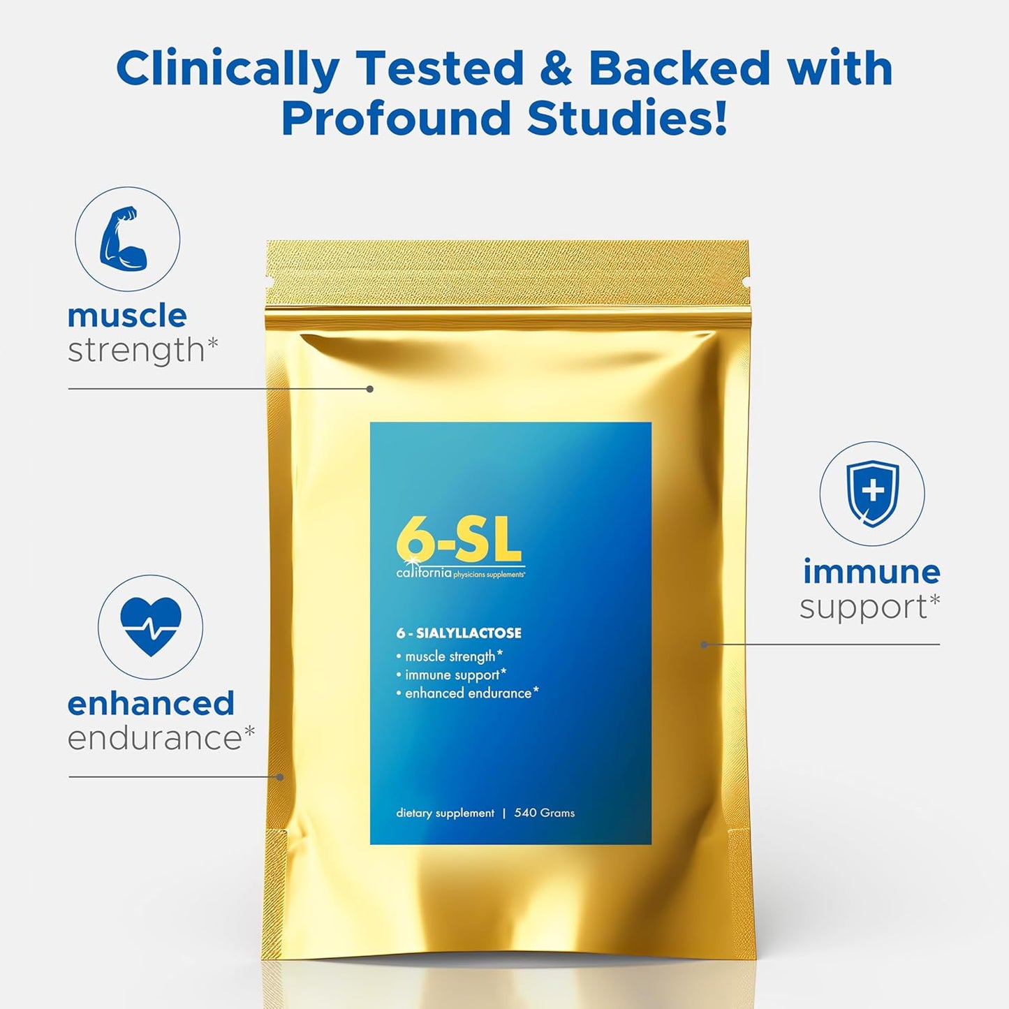 6-Sialyllactose (6-SL) - Muscle Support Supplement to Increase Strength, Build Lean Muscle Mass, Enhance Recovery, and Boost Performance - 135 Servings