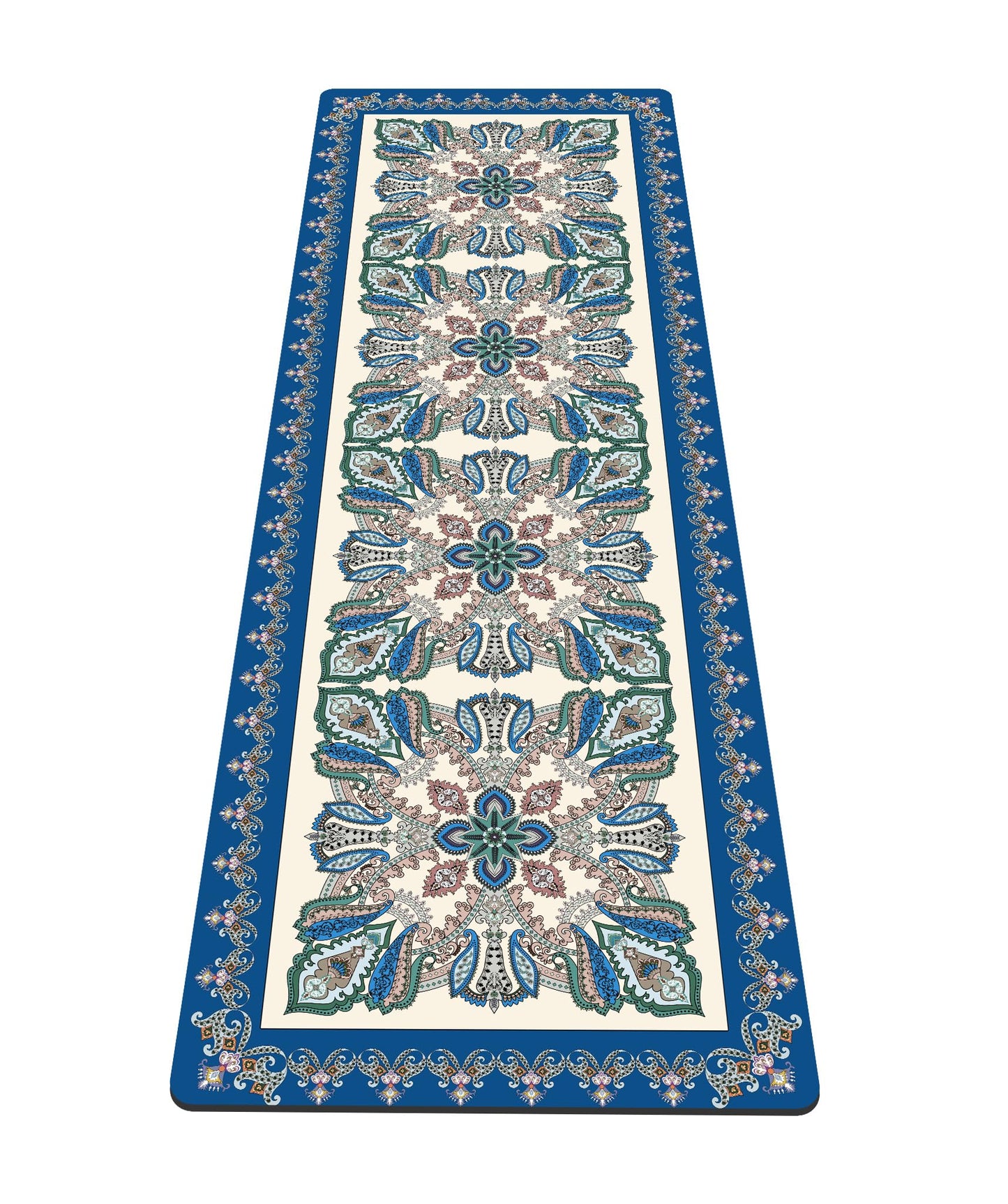 nuveti Yoga Mat Print Extra Thick TPE Non Slip Fitness Exercise Mat with Carrying Bag,72"x24" Extra Thick 6MM Exercise & Workout Mat for Yoga, Pilates Fitness and Floor Exercises