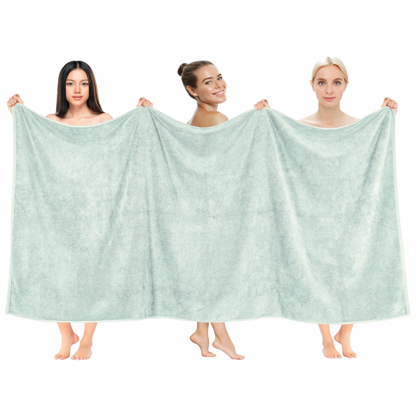 Cotton Paradise 6 Piece Towel Set, 100% Cotton Soft Absorbent Turkish Towels for Bathroom, 2 Bath Towels 2 Hand Towels 2 Washcloths, Lilac Towel Set