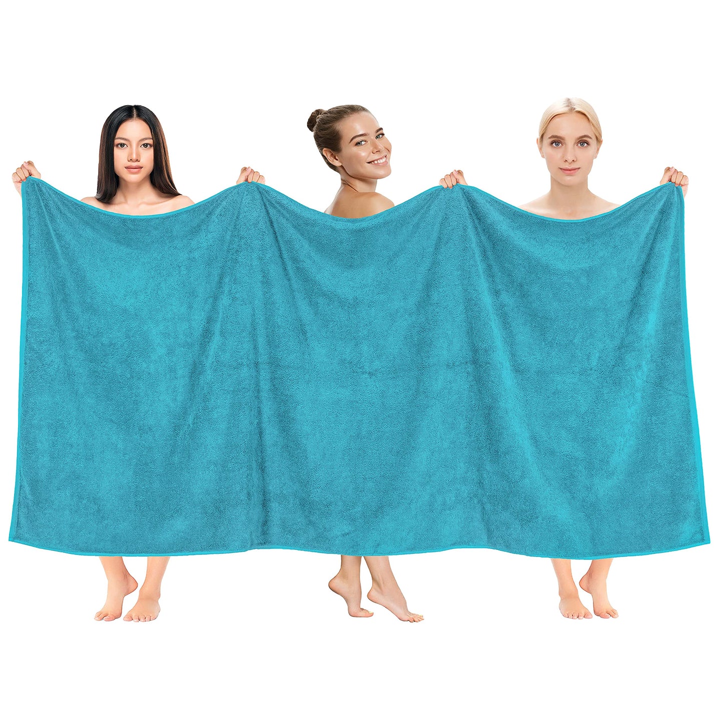 Cotton Paradise 6 Piece Towel Set, 100% Cotton Soft Absorbent Turkish Towels for Bathroom, 2 Bath Towels 2 Hand Towels 2 Washcloths, Lilac Towel Set