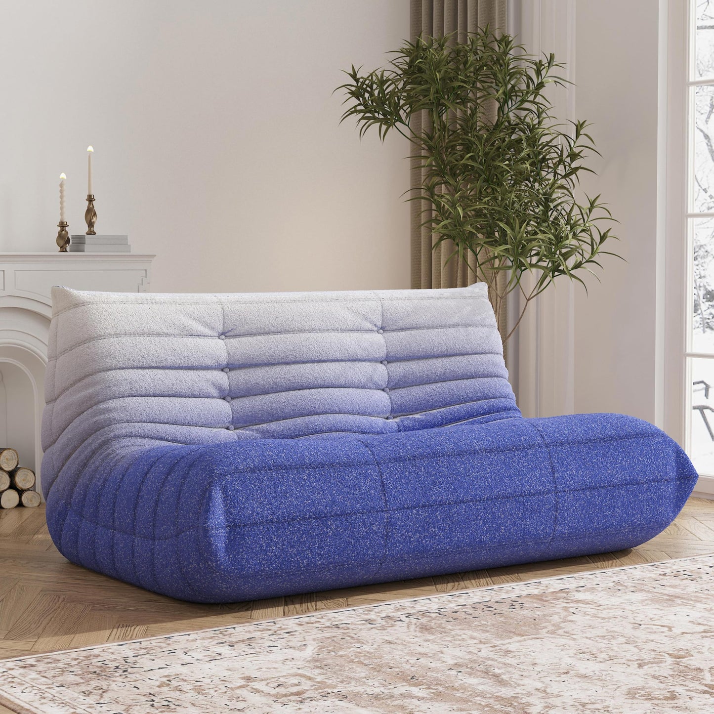 Bean Bag Chair, Memory Foam Bean Bag Sofa Large Bean Bag Chair for Adults, Bean Bag Chairs for Teens with High Density Comfortable Foam, Bean Bag for Living Room, Bedroom (Coffee)