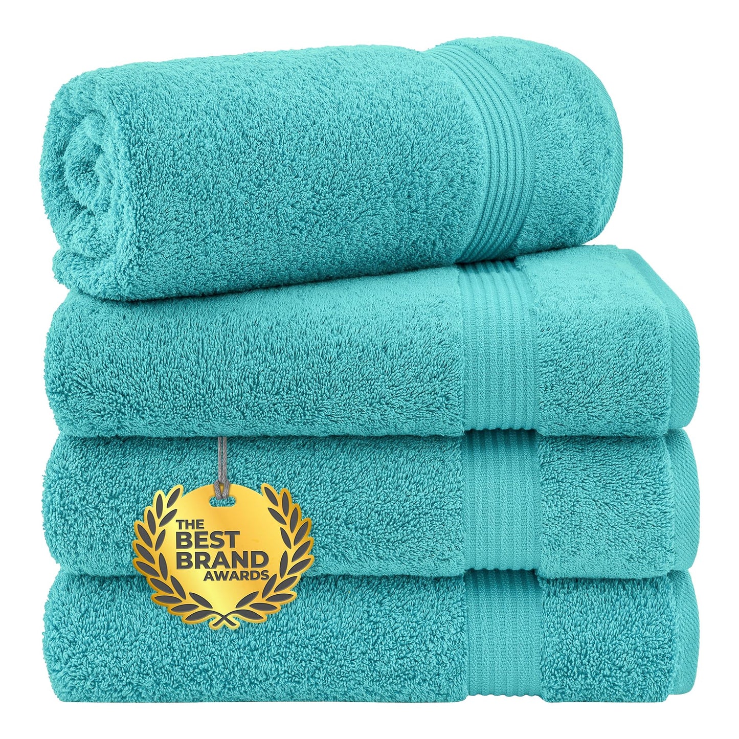 Cotton Paradise 6 Piece Towel Set, 100% Cotton Soft Absorbent Turkish Towels for Bathroom, 2 Bath Towels 2 Hand Towels 2 Washcloths, Red Towel Set