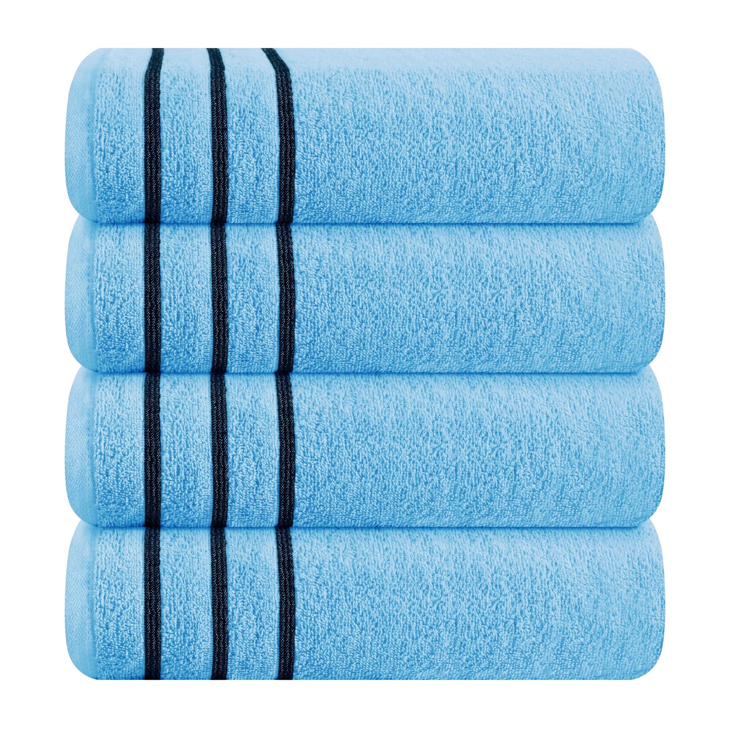 MyOwn Cotton 2 Pack Oversized Bath Towel Set 28x55 inches, Large Bath Towels, Ultra Absorbant Compact Quickdry & Lightweight Towel, Ideal for Gym Travel Camp Pool - Coral Orange, 71617