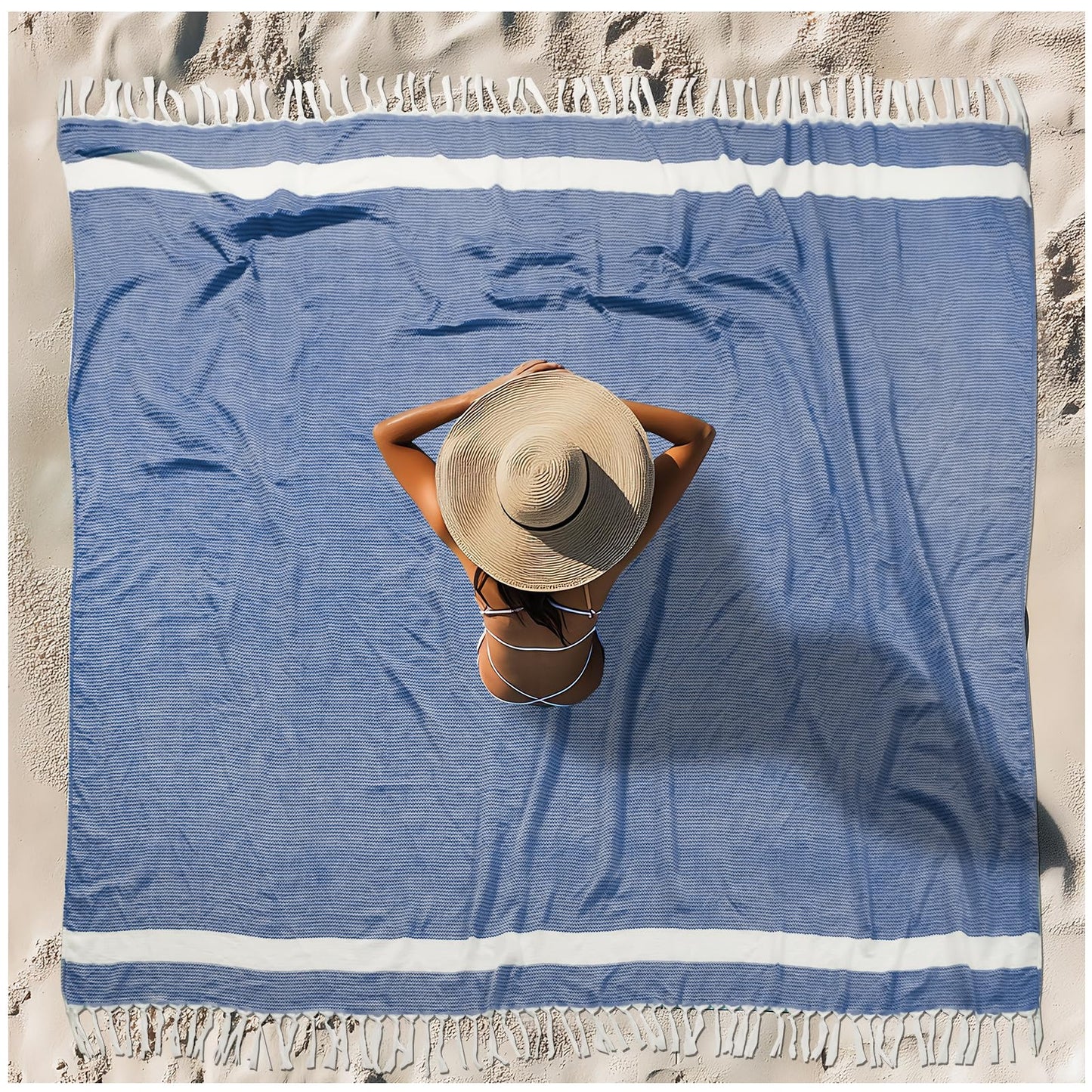 Oversized Turkish Beach Towel Blanket XXL Cotton Sandproof Towels Boho Woven Extra Large Big Sand Free Giant Throw Thick Blankets Huge Quilt XL Picnic Camping Necessities Cloud For Adult Gifts Beige