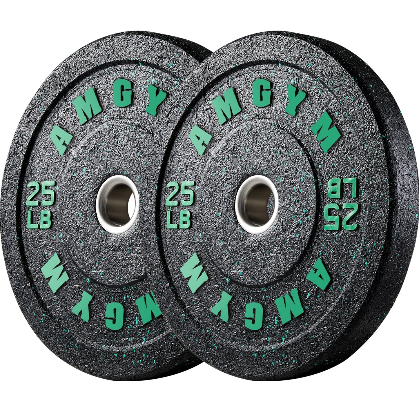 2 Inch Bumper Plates,10-500lbs,Barbell Rubber Olympic Weight Plates Set for Home Gym, Strength Training & Weight Lifting, Multiple Options Colors