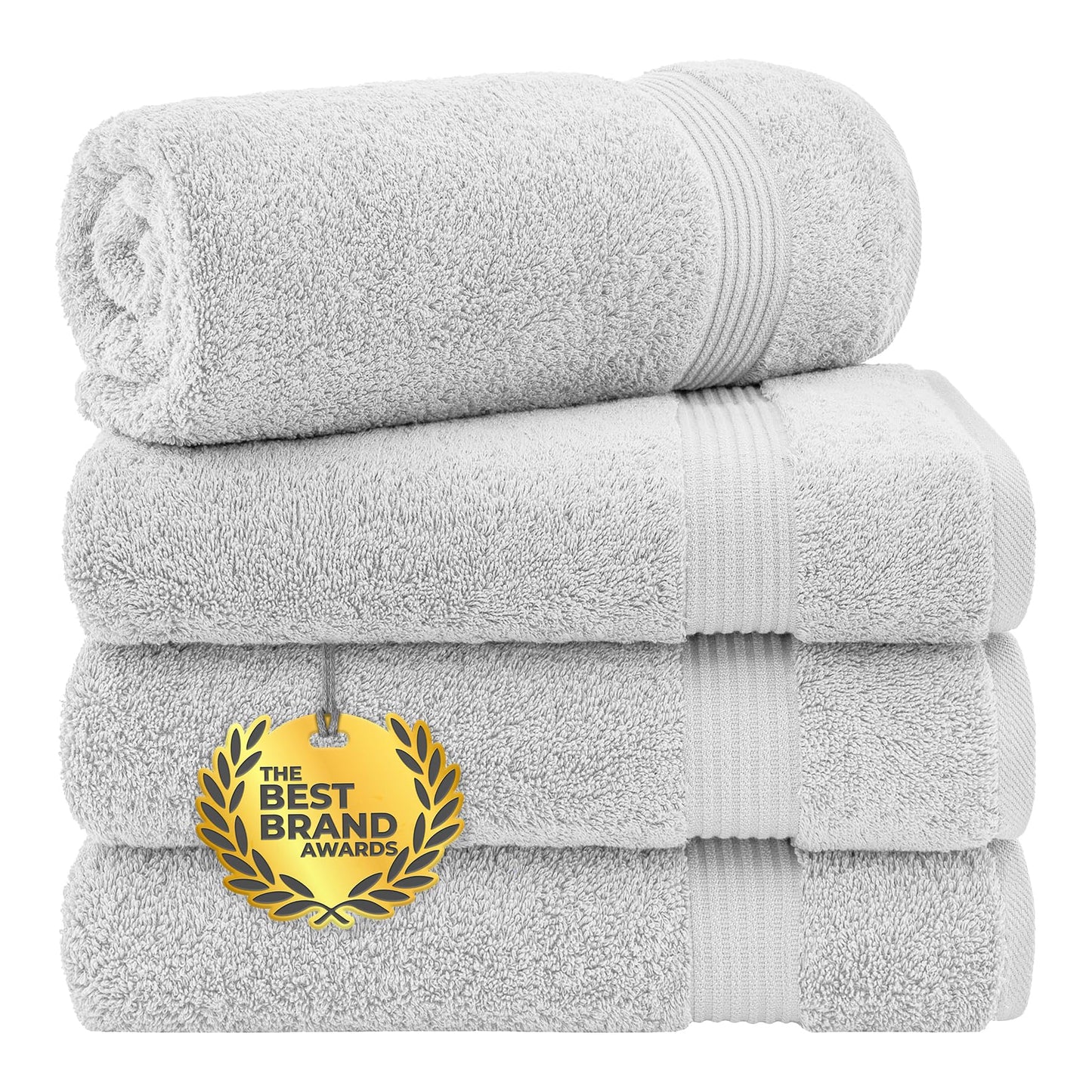 Cotton Paradise 6 Piece Towel Set, 100% Cotton Soft Absorbent Turkish Towels for Bathroom, 2 Bath Towels 2 Hand Towels 2 Washcloths, Lilac Towel Set