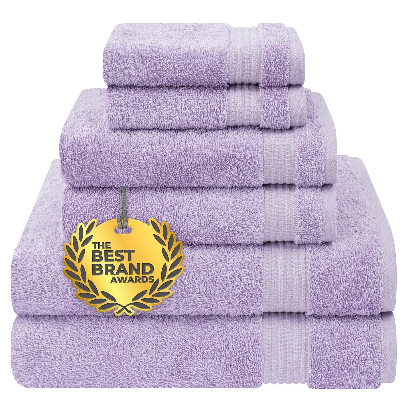 Cotton Paradise 6 Piece Towel Set, 100% Cotton Soft Absorbent Turkish Towels for Bathroom, 2 Bath Towels 2 Hand Towels 2 Washcloths, Red Towel Set