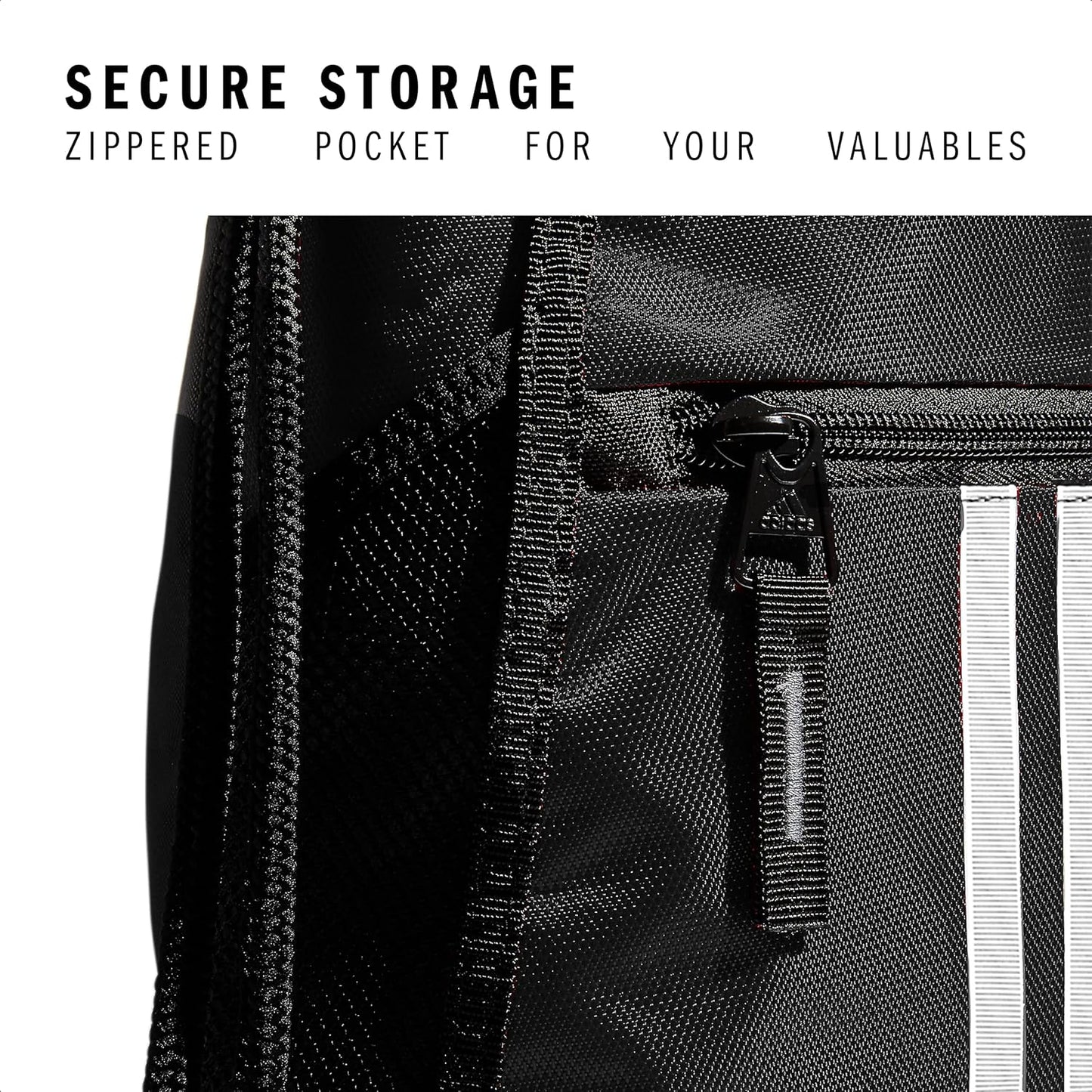 adidas Alliance Sackpack, Drawstring Backpack, Lightweight Small Gym Bag for Women and Men, Black, One Size