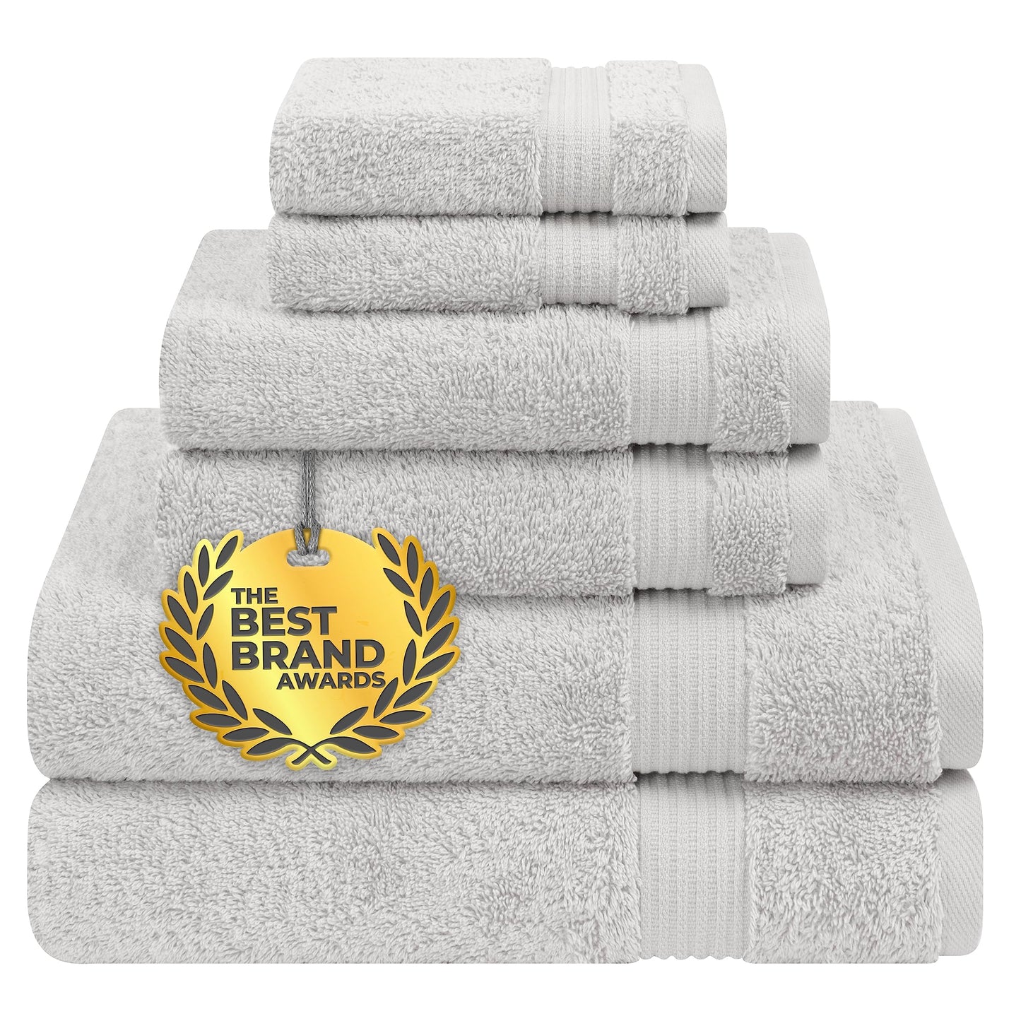 Cotton Paradise 6 Piece Towel Set, 100% Cotton Soft Absorbent Turkish Towels for Bathroom, 2 Bath Towels 2 Hand Towels 2 Washcloths, Red Towel Set