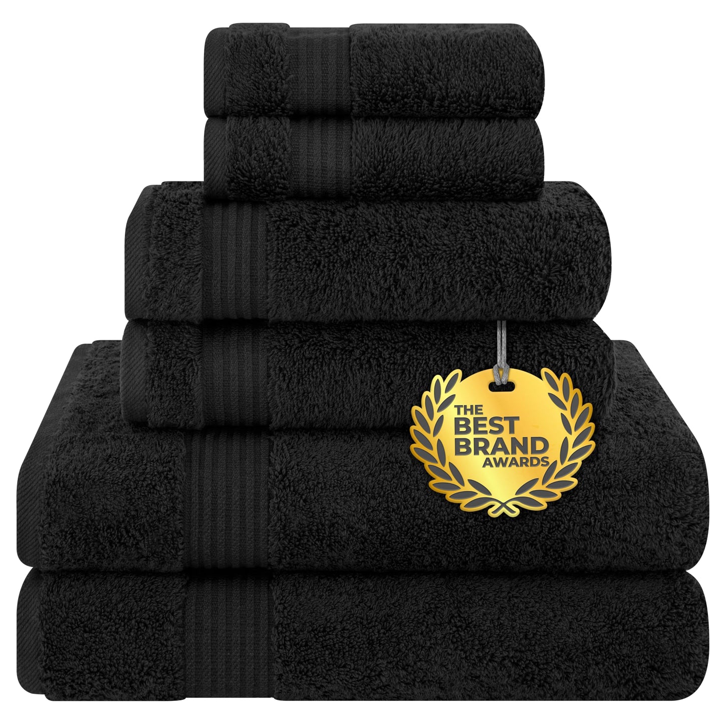 Cotton Paradise 6 Piece Towel Set, 100% Cotton Soft Absorbent Turkish Towels for Bathroom, 2 Bath Towels 2 Hand Towels 2 Washcloths, Red Towel Set