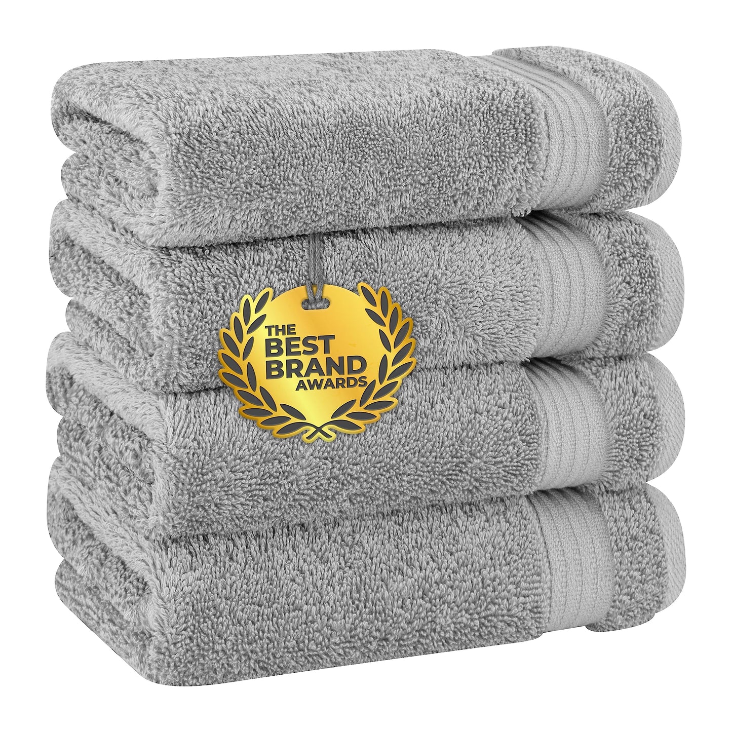 Cotton Paradise 6 Piece Towel Set, 100% Cotton Soft Absorbent Turkish Towels for Bathroom, 2 Bath Towels 2 Hand Towels 2 Washcloths, Red Towel Set