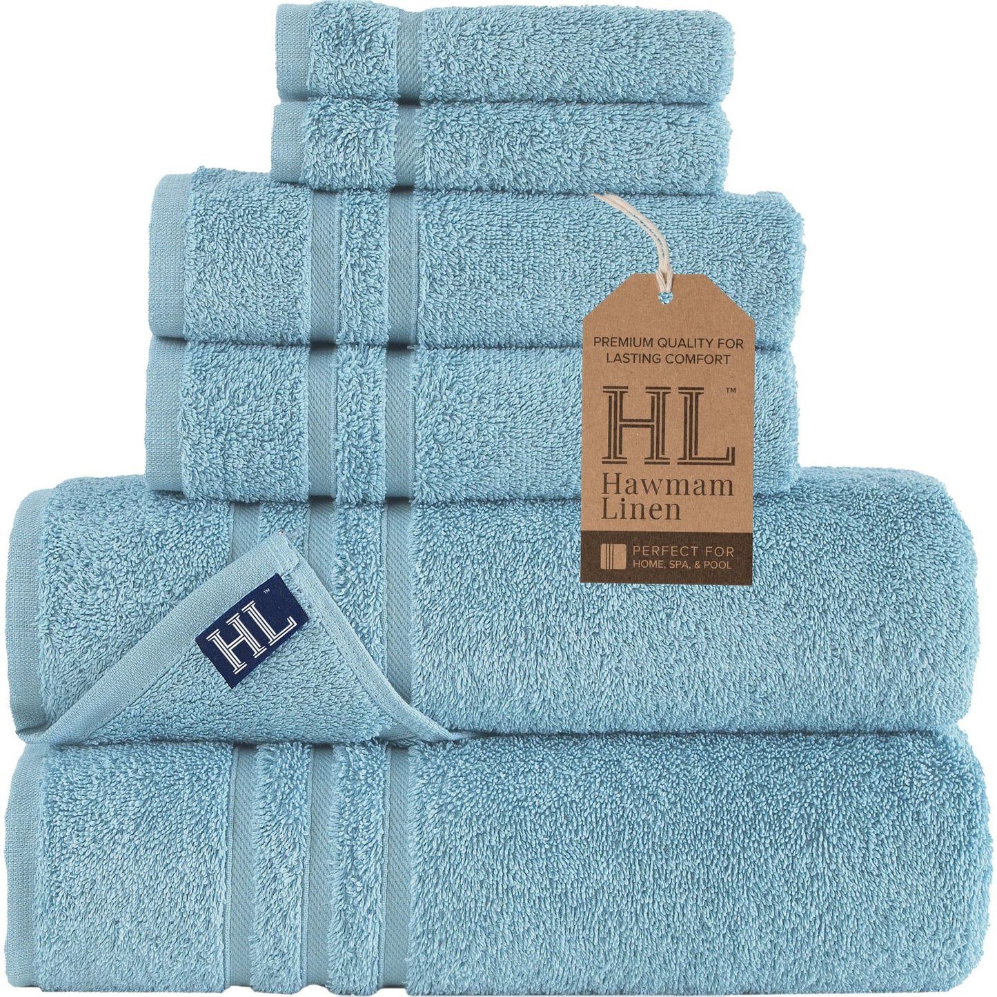 Hawmam Linen Coral Orange Bath Towels 4 Pack Soft and Absorbent, Premium Quality Perfect for Daily Use 100% Cotton Towel 600 GSM