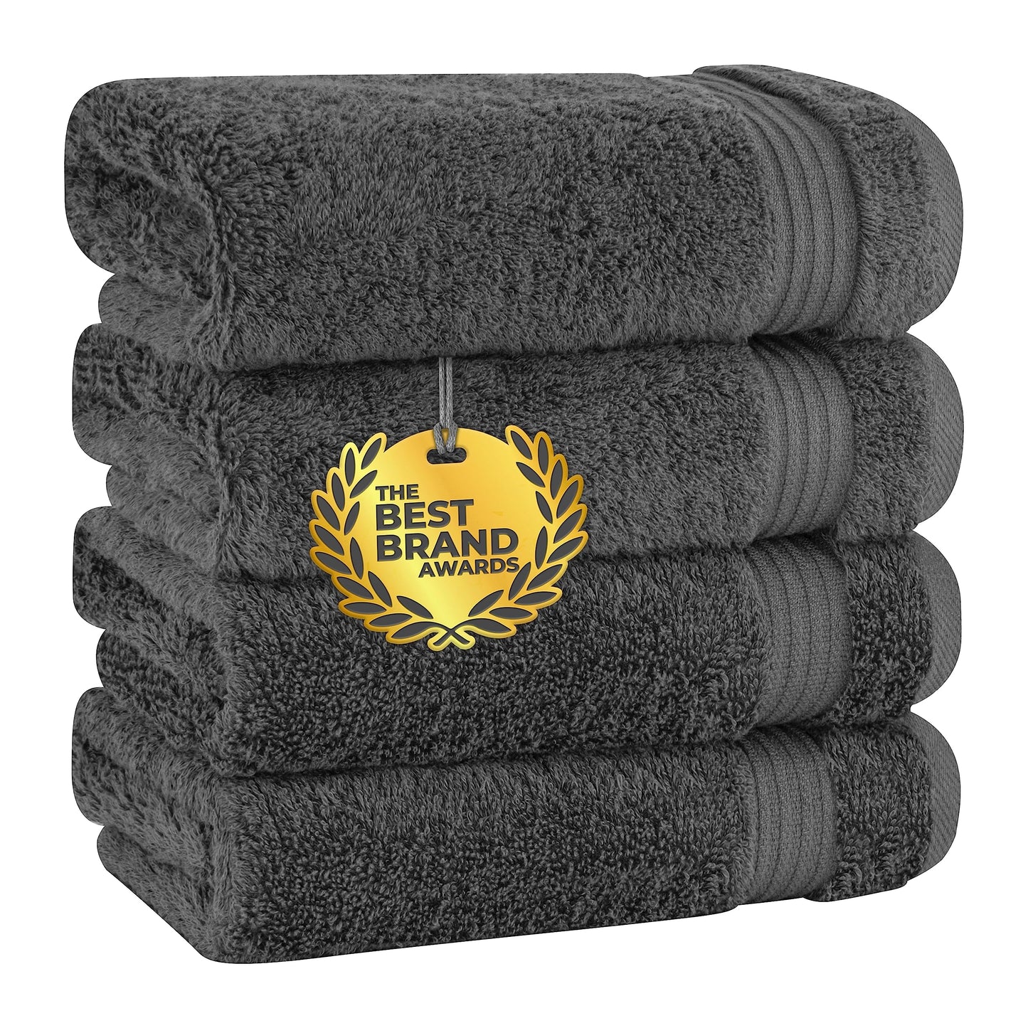 Cotton Paradise 6 Piece Towel Set, 100% Cotton Soft Absorbent Turkish Towels for Bathroom, 2 Bath Towels 2 Hand Towels 2 Washcloths, Lilac Towel Set