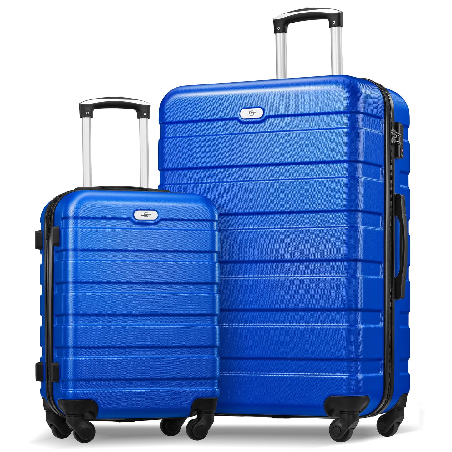 Suitour Luggage 4 Piece Sets,Hardshell Lightweight Suitcase with Spinner Wheels TSA Lock (16"/20"/24"/28")