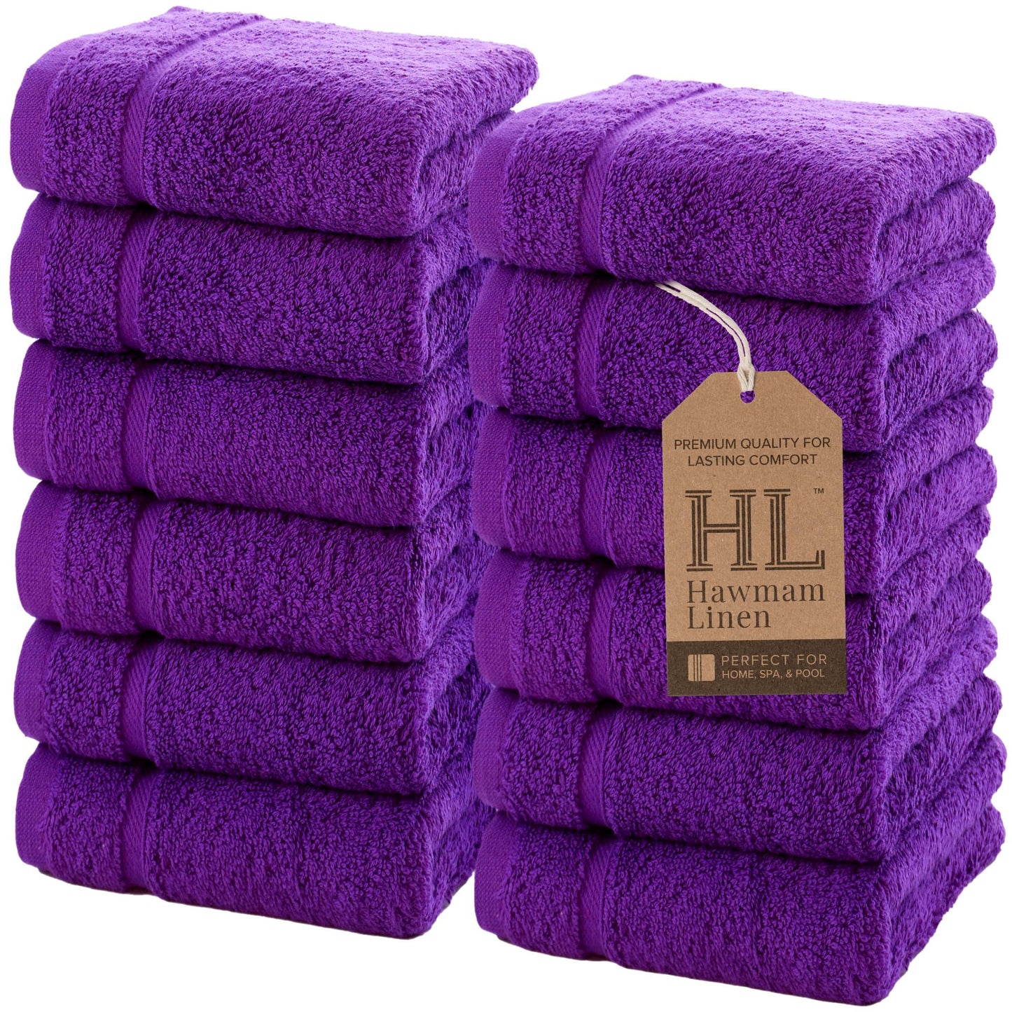 Hawmam Linen Coral Orange Bath Towels 4 Pack Soft and Absorbent, Premium Quality Perfect for Daily Use 100% Cotton Towel 600 GSM