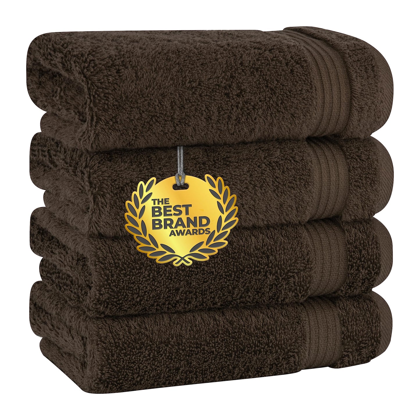 Cotton Paradise 6 Piece Towel Set, 100% Cotton Soft Absorbent Turkish Towels for Bathroom, 2 Bath Towels 2 Hand Towels 2 Washcloths, Red Towel Set