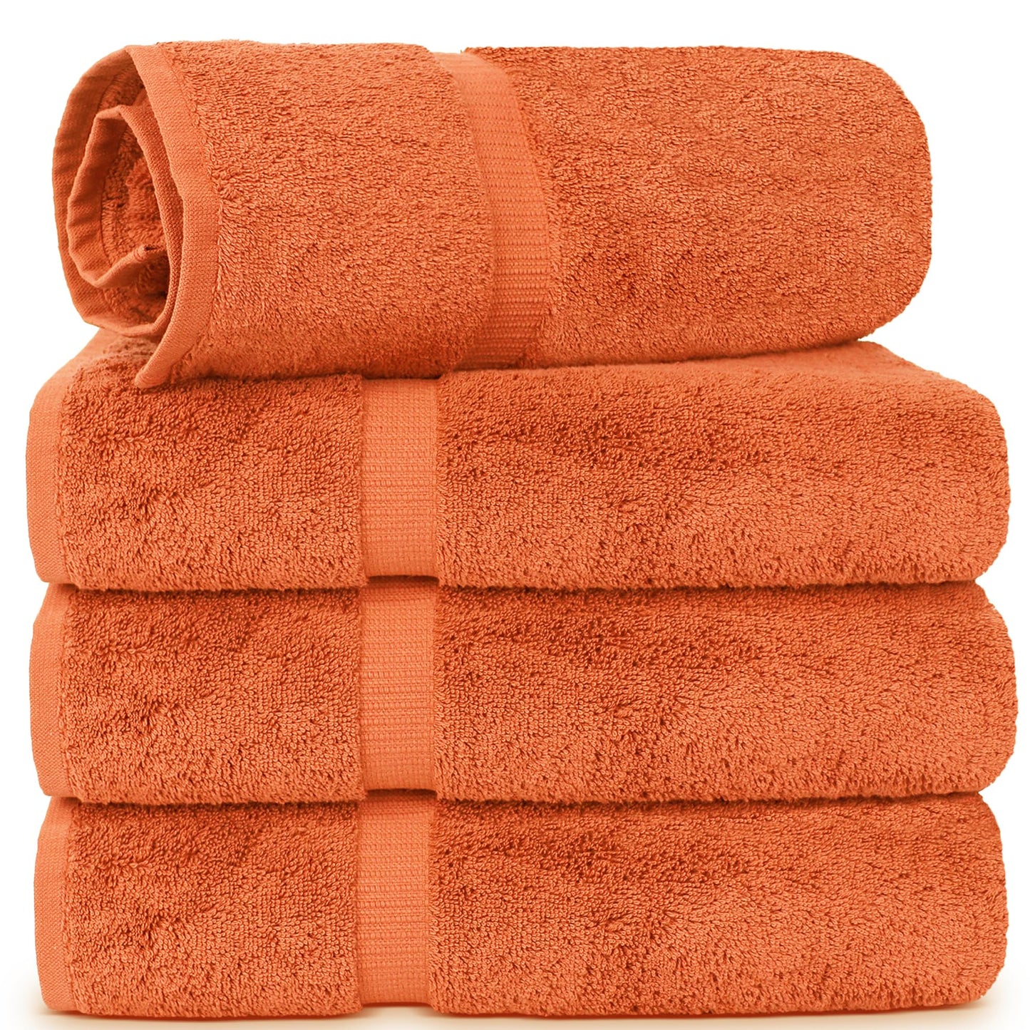 Chakir Turkish Linens | Hotel & Spa Quality 100% Cotton Premium Turkish Towels | Soft & Absorbent (4-Piece Bath Towels, Dark Gray)