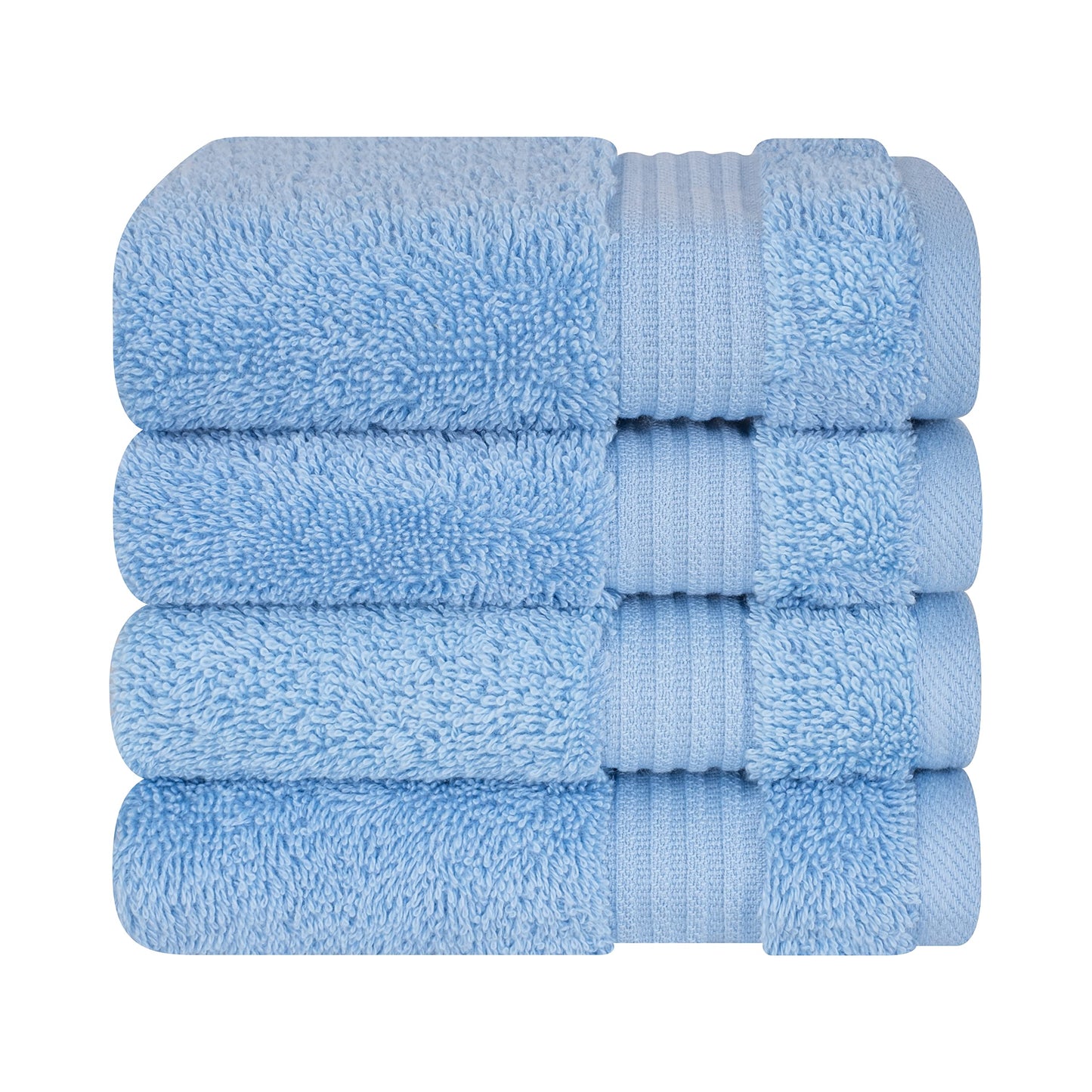 Cotton Paradise 6 Piece Towel Set, 100% Cotton Soft Absorbent Turkish Towels for Bathroom, 2 Bath Towels 2 Hand Towels 2 Washcloths, Red Towel Set