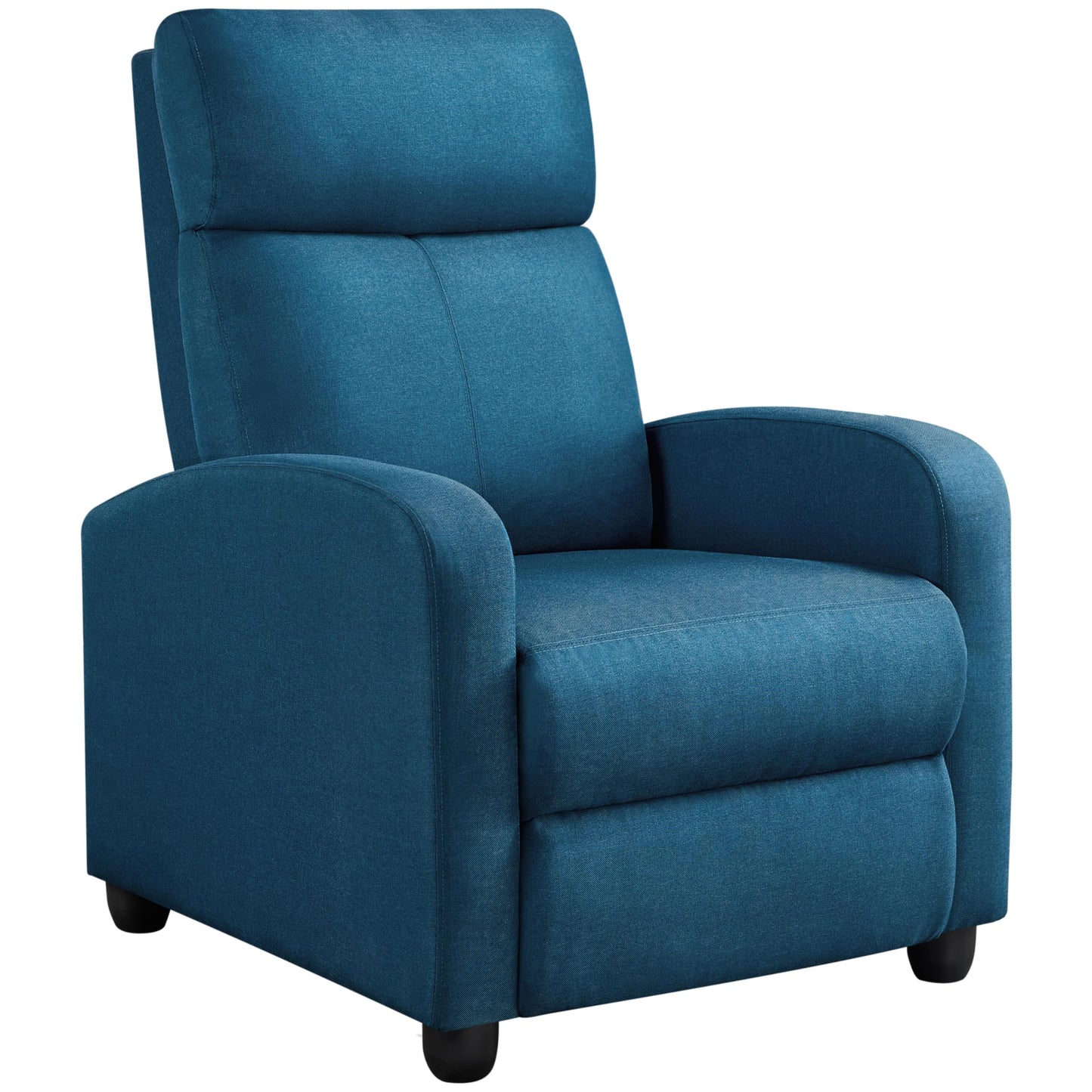 Yaheetech Recliner Chair PU Leather Recliner Sofa Home Theater Seating with Lumbar Support Overstuffed High-Density Sponge Push Back Recliners Armchair for Living Room