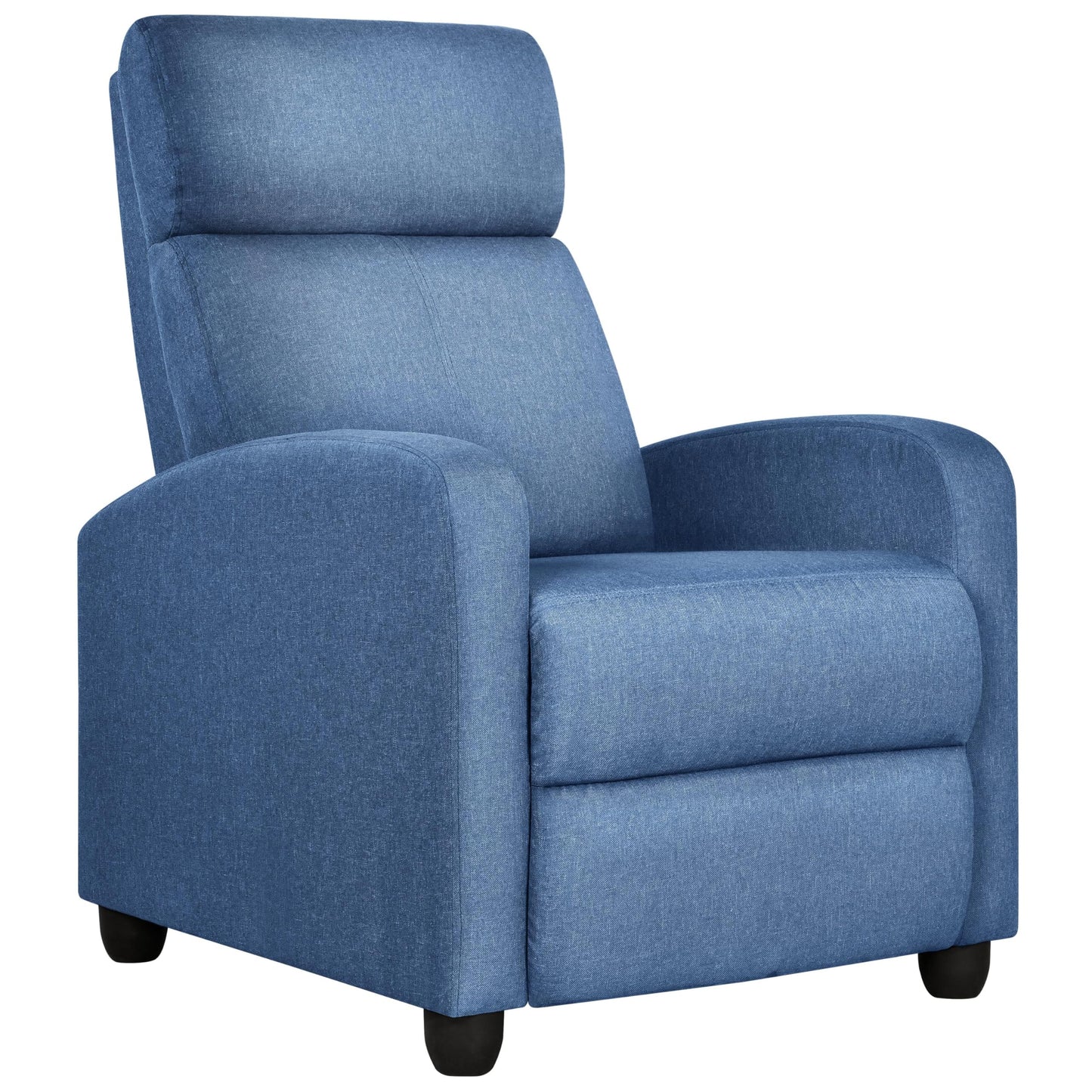 Yaheetech Recliner Chair PU Leather Recliner Sofa Home Theater Seating with Lumbar Support Overstuffed High-Density Sponge Push Back Recliners Armchair for Living Room
