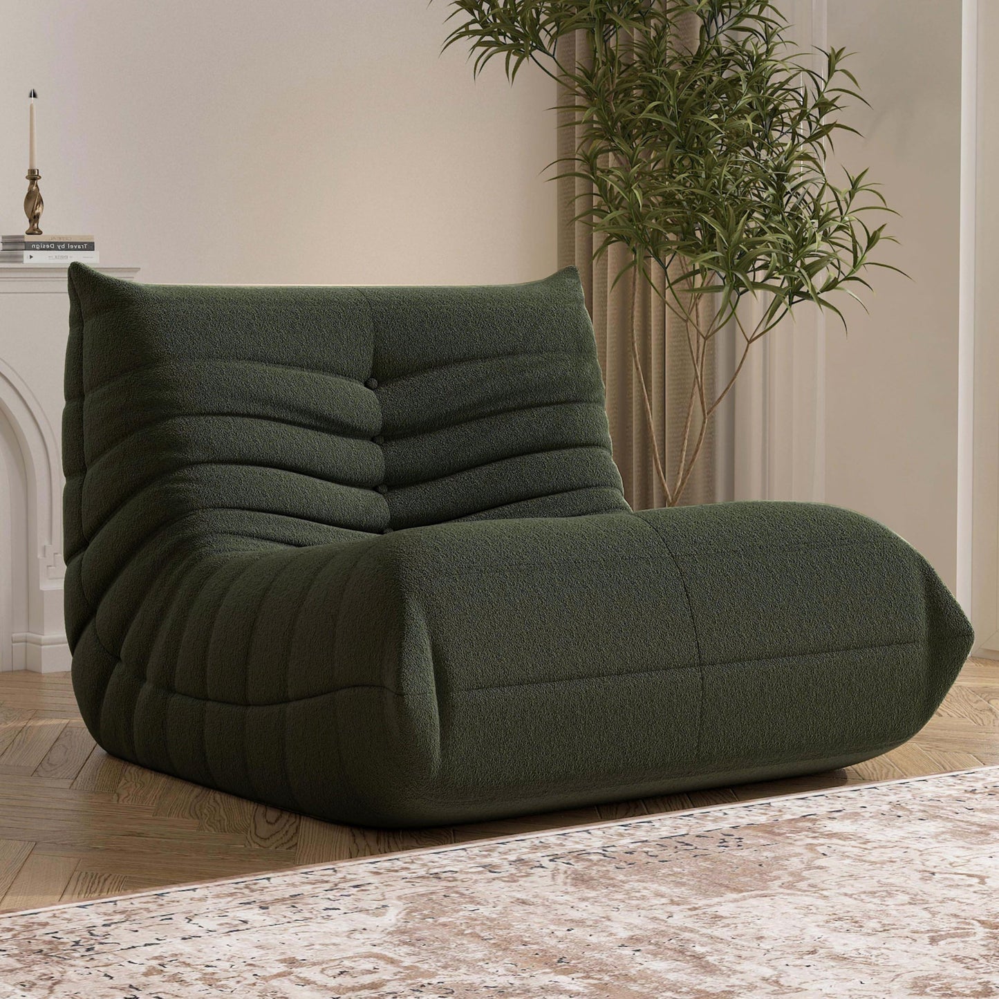 Bean Bag Chair, Memory Foam Bean Bag Sofa Large Bean Bag Chair for Adults, Bean Bag Chairs for Teens with High Density Comfortable Foam, Bean Bag for Living Room, Bedroom (Coffee)