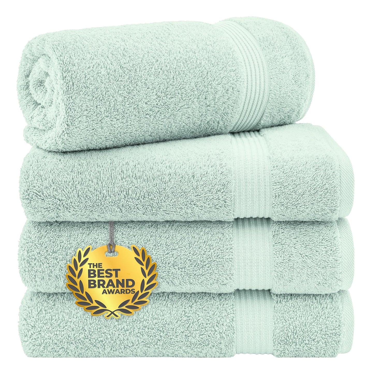 Cotton Paradise 6 Piece Towel Set, 100% Cotton Soft Absorbent Turkish Towels for Bathroom, 2 Bath Towels 2 Hand Towels 2 Washcloths, Lilac Towel Set