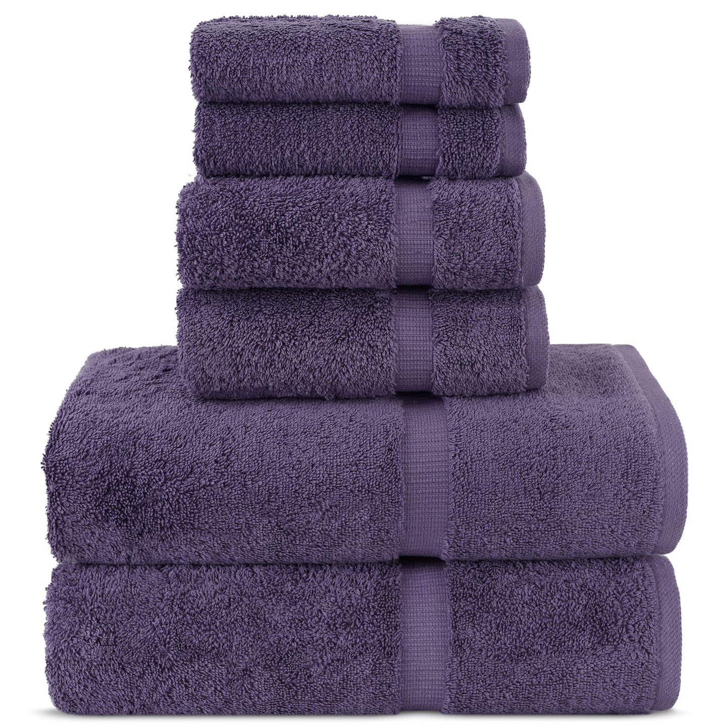 Chakir Turkish Linens | Hotel & Spa Quality 100% Cotton Premium Turkish Towels | Soft & Absorbent (4-Piece Bath Towels, Dark Gray)