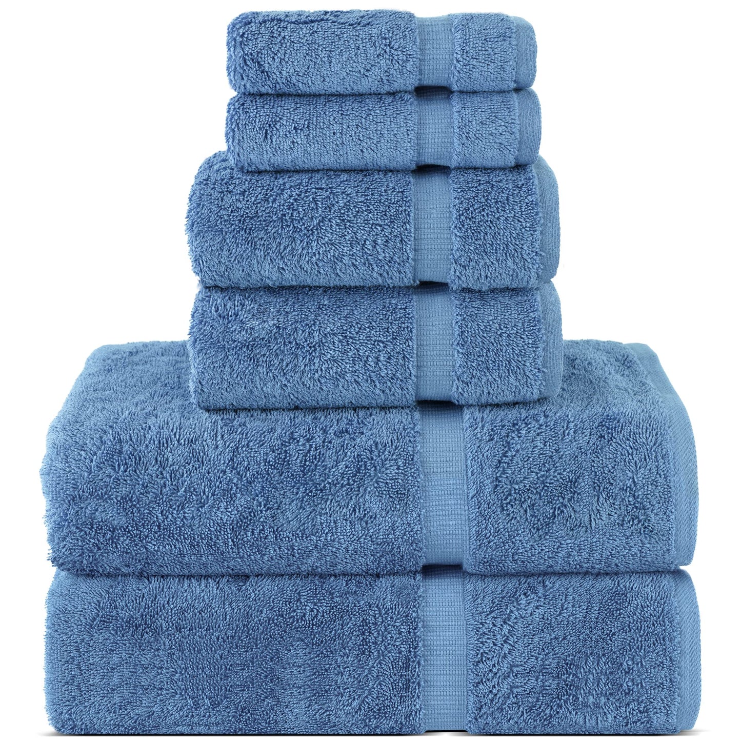 Chakir Turkish Linens | Hotel & Spa Quality 100% Cotton Premium Turkish Towels | Soft & Absorbent (4-Piece Bath Towels, Dark Gray)