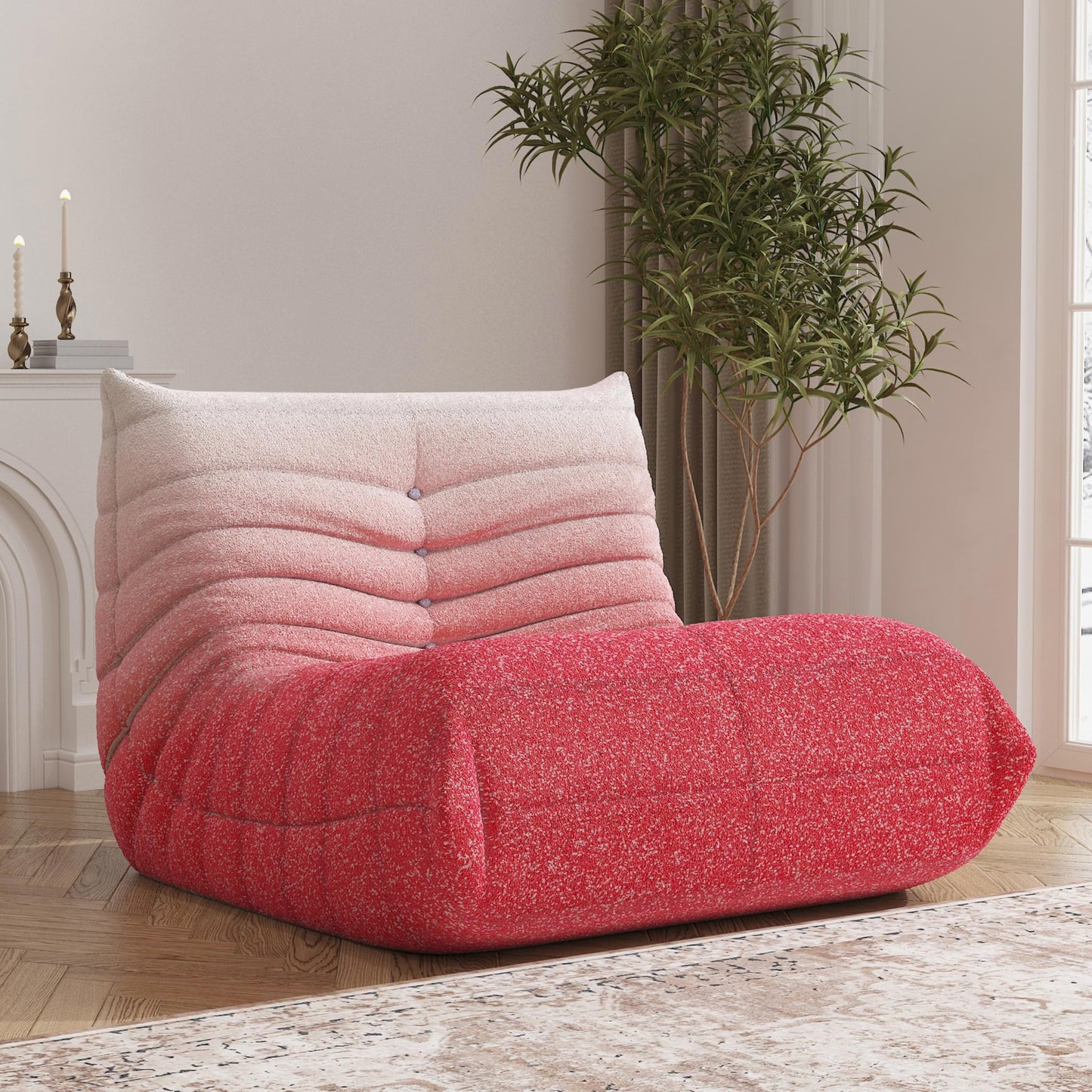 Bean Bag Chair, Memory Foam Bean Bag Sofa Large Bean Bag Chair for Adults, Bean Bag Chairs for Teens with High Density Comfortable Foam, Bean Bag for Living Room, Bedroom (Coffee)