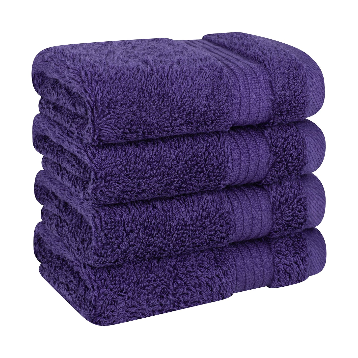 Cotton Paradise 6 Piece Towel Set, 100% Cotton Soft Absorbent Turkish Towels for Bathroom, 2 Bath Towels 2 Hand Towels 2 Washcloths, Lilac Towel Set