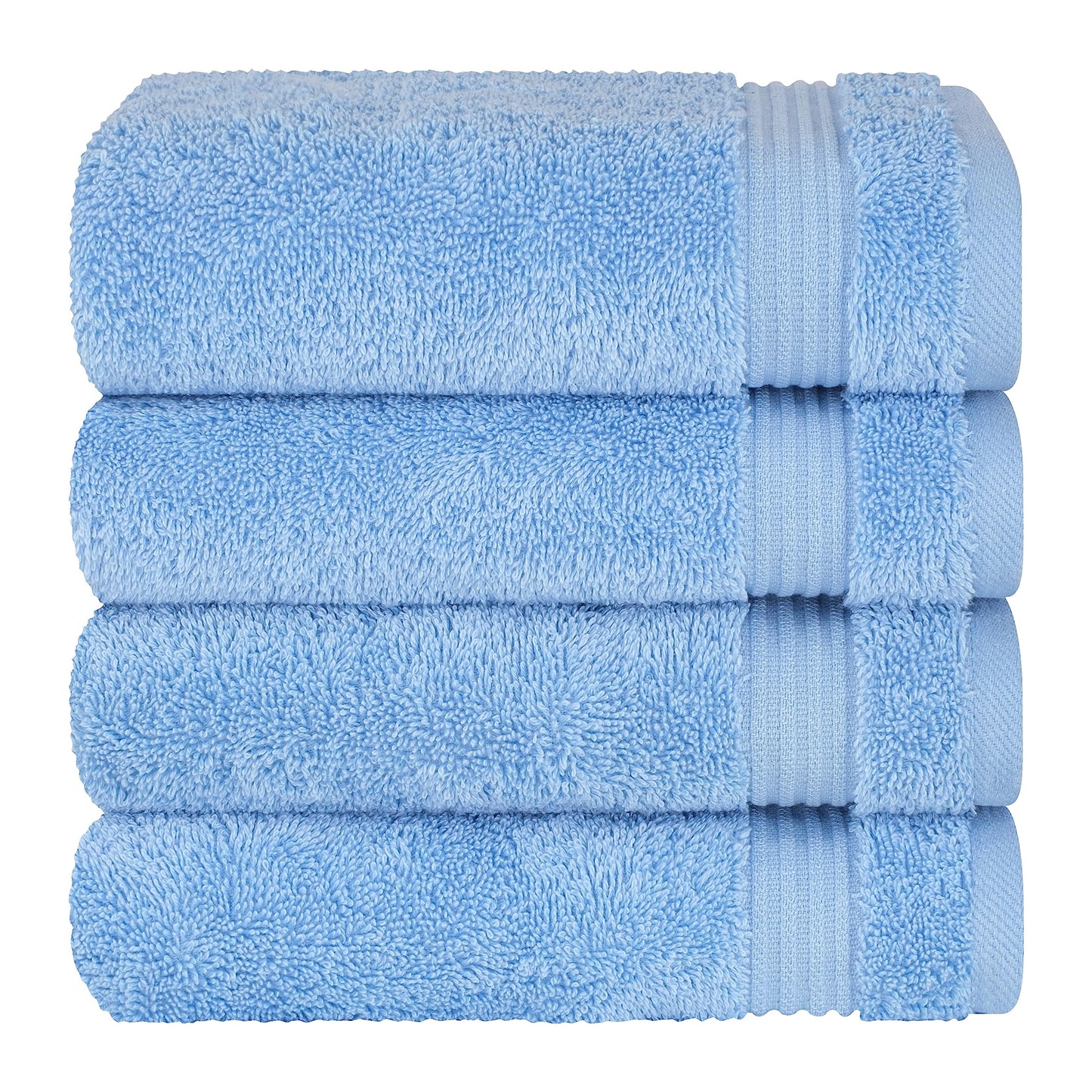 Cotton Paradise 6 Piece Towel Set, 100% Cotton Soft Absorbent Turkish Towels for Bathroom, 2 Bath Towels 2 Hand Towels 2 Washcloths, Lilac Towel Set