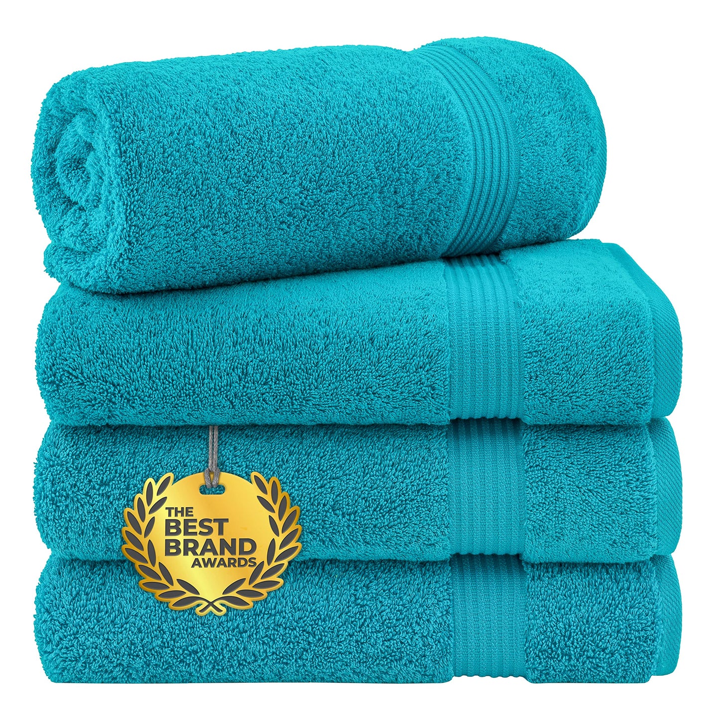 Cotton Paradise 6 Piece Towel Set, 100% Cotton Soft Absorbent Turkish Towels for Bathroom, 2 Bath Towels 2 Hand Towels 2 Washcloths, Red Towel Set