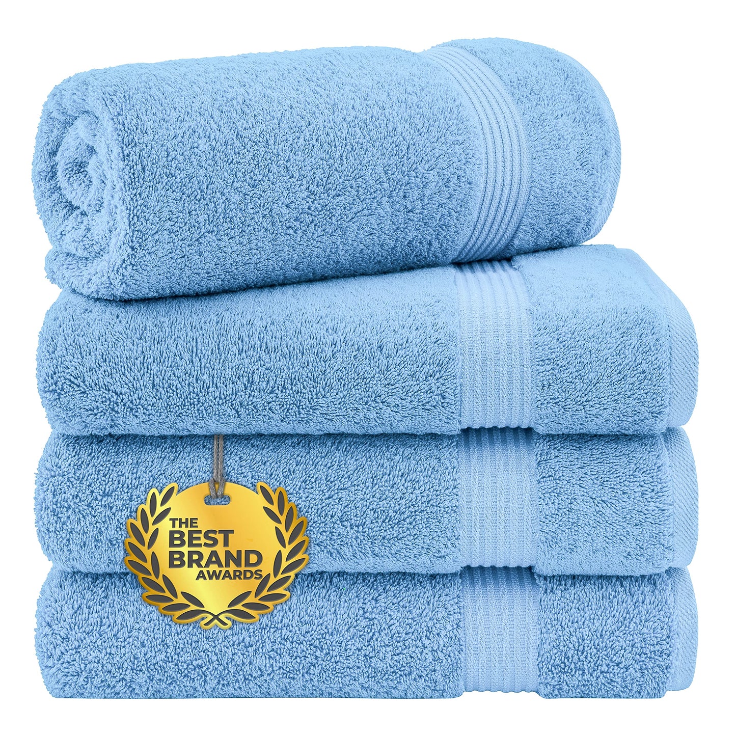Cotton Paradise 6 Piece Towel Set, 100% Cotton Soft Absorbent Turkish Towels for Bathroom, 2 Bath Towels 2 Hand Towels 2 Washcloths, Lilac Towel Set